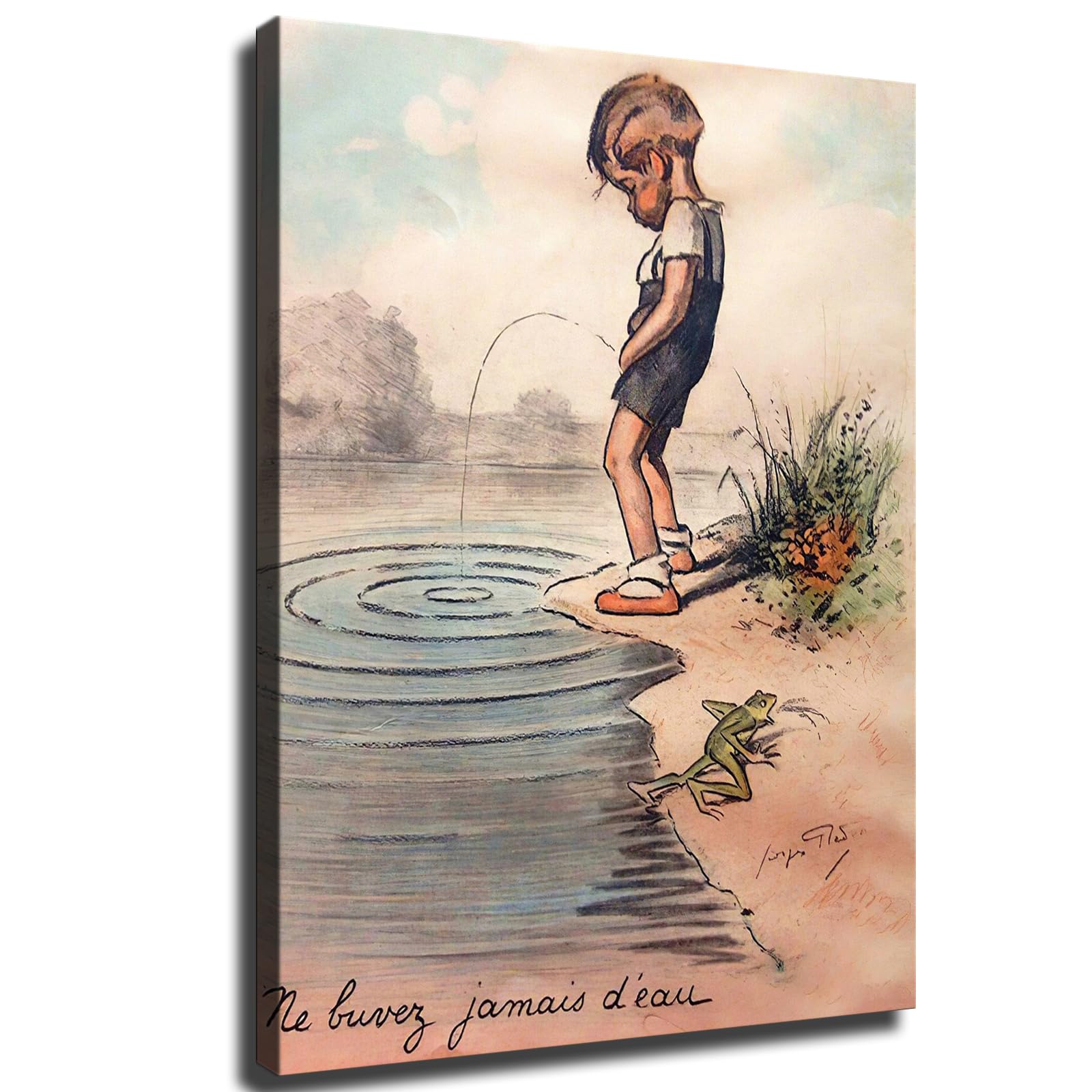  nude toddler boy peeing Amazon.com: NeAFP Georges Redon Boy Peeing in the Lake Don't Drink the  Water Poster Canvas Painting Print Wall Art Modern Living Room Office  Bedroom Room Aesthetics Gift Decoration (Unframed,12x16inch): Posters &  Prints