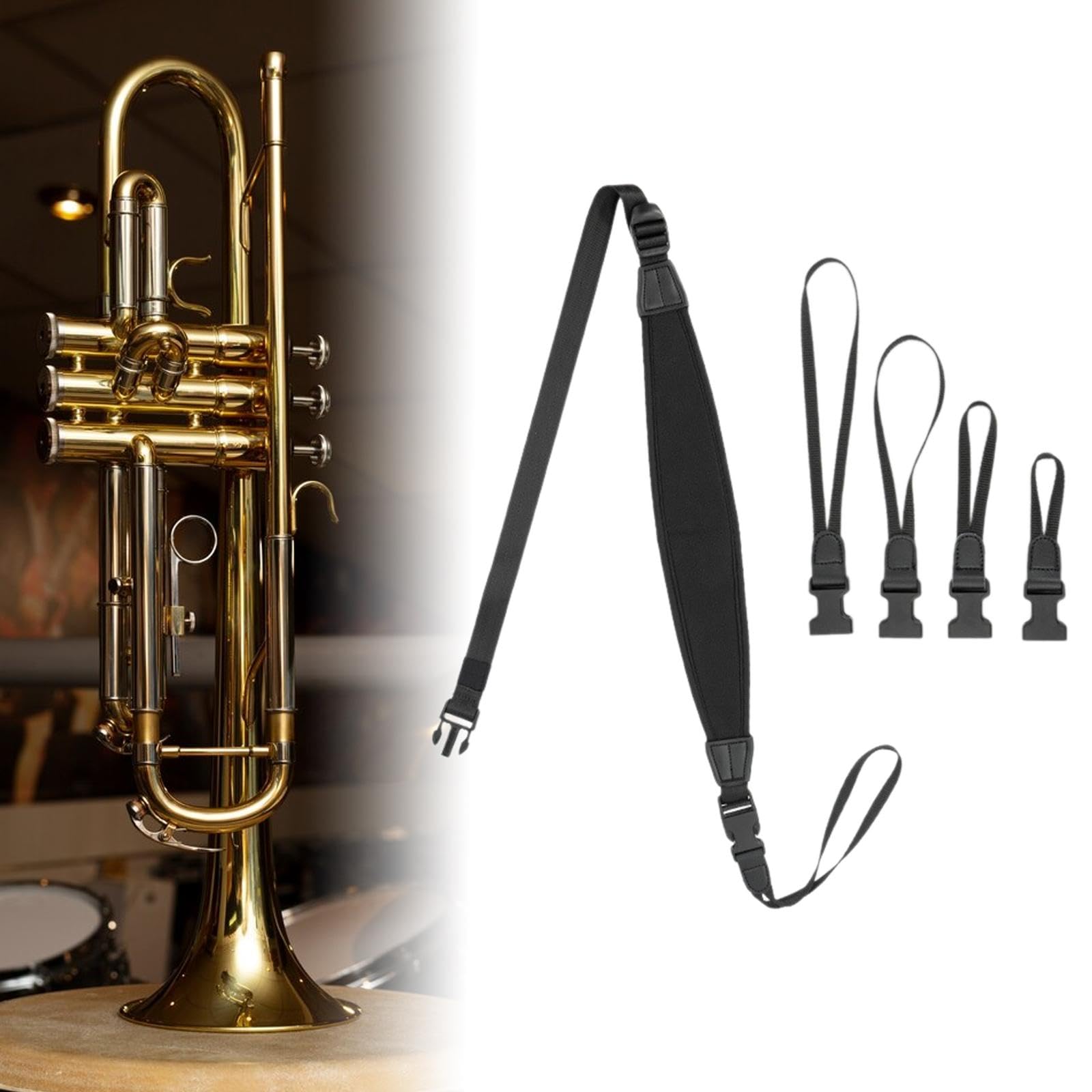 Tuba Tuba Correa Bombardino Accesorios Sousaphone Correa de hombro 4 Adaptadores Brass Accesorios musicales Bombardinos