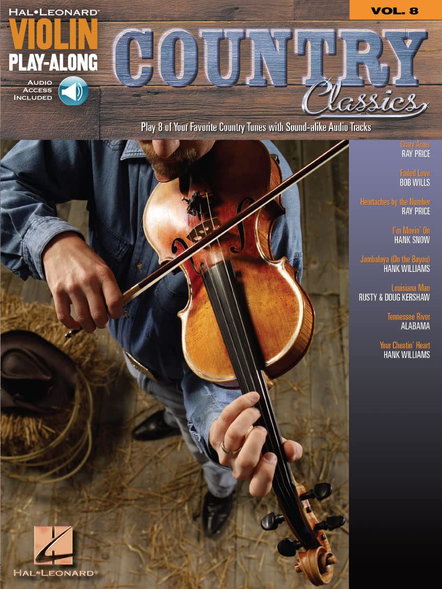 Country Classics - Violin Play-Along Volume 8 Book/Online Audio (Hal Leonard Violin Play-along, 8)
