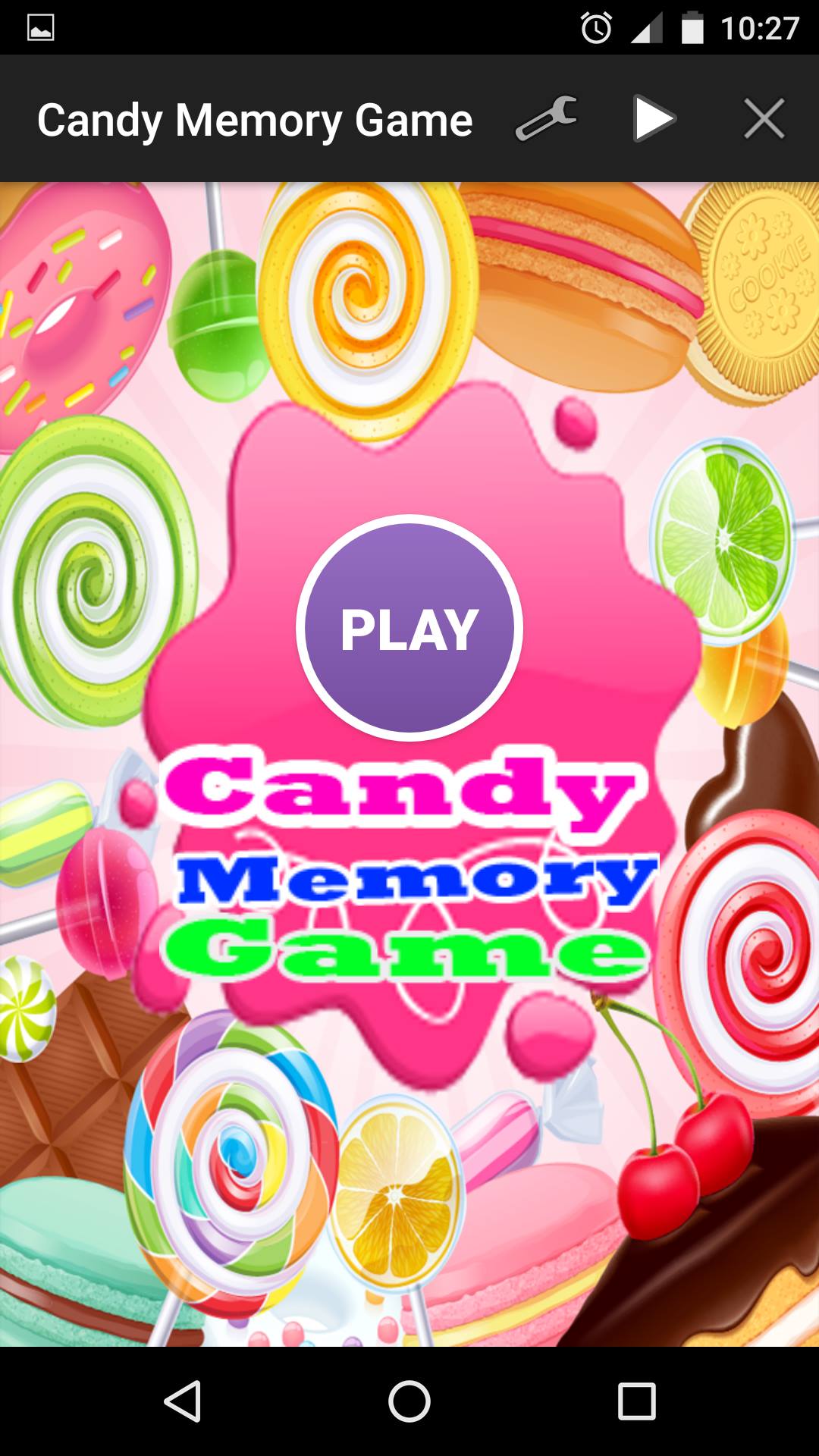 Candy Memory Games App on Amazon Appstore