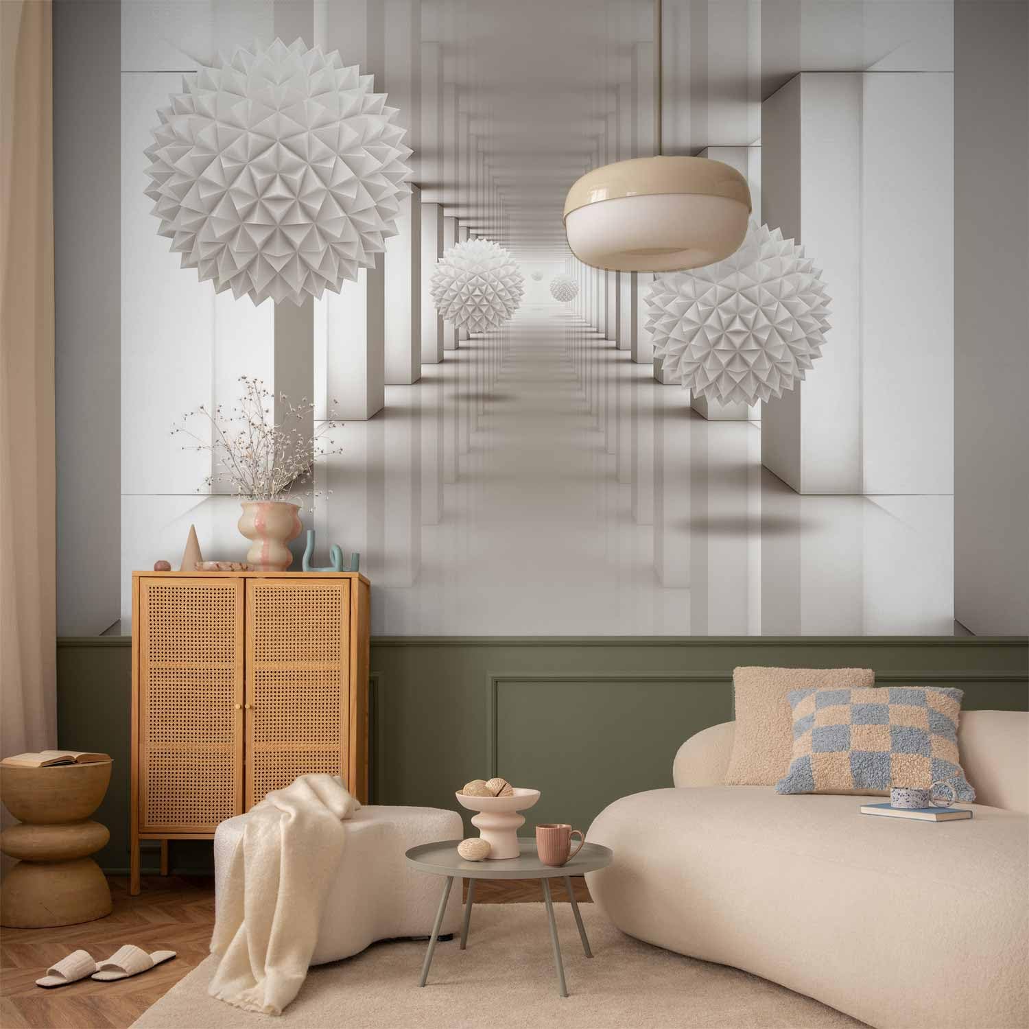 murando - Fototapete Vlies Optisch Abstrakt Tunnel, 400x280 cm, Wohnzimmer | Full HD Druck, 3D-Effekt, lichtbeständige Farben, ideal fürs Wohn- oder Schlafzimmer, schnelle Montage, lichtbeständig, edel