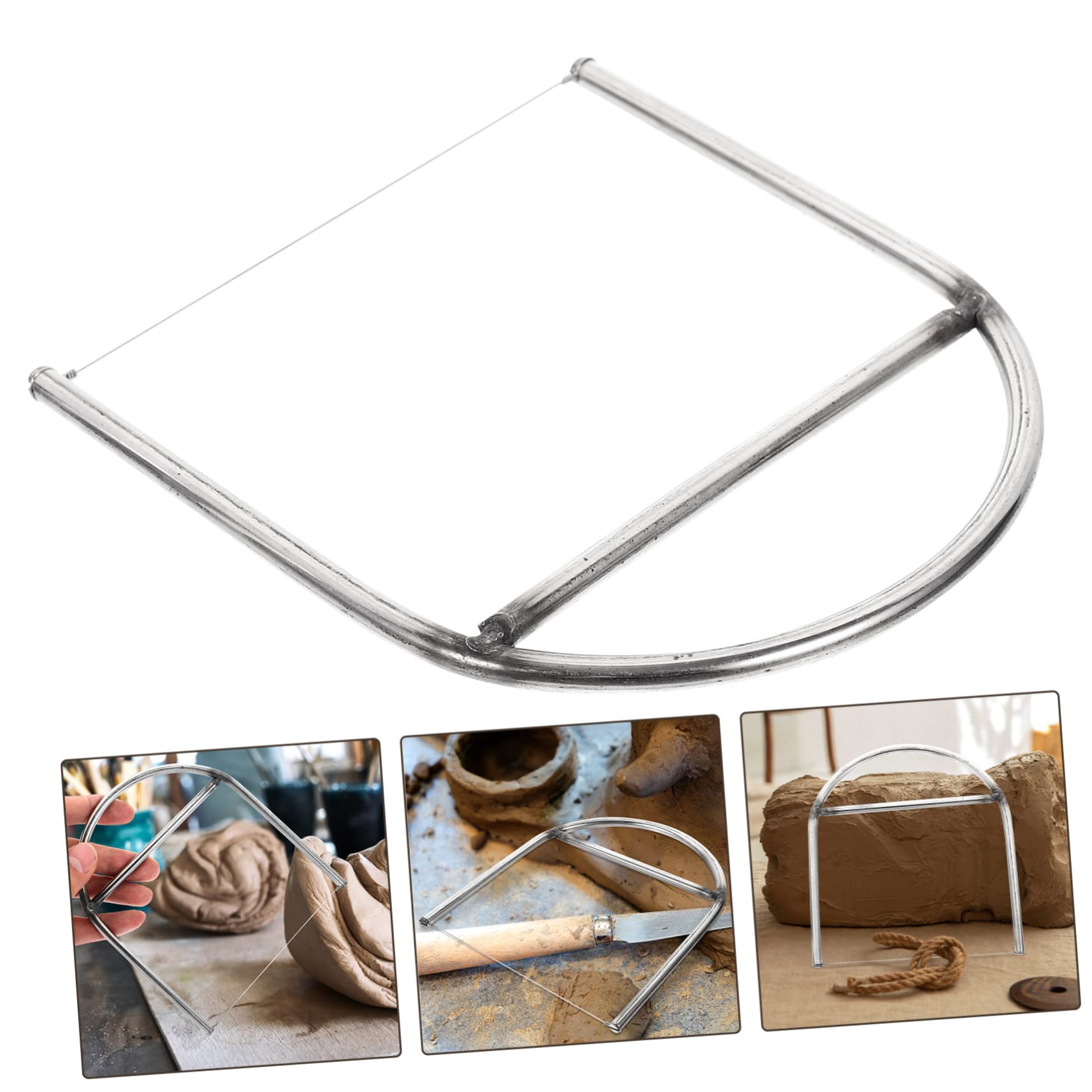 NUOBESTY 3stücke Pottery Clay Cutting Wire Tool Schneidedraht Für Tonarbeiten Leicht Und Tragbar Für -töpferprojekte Und Bildhauerei Langlebiges Künstler-Werkzeug Für Anfänger Und
