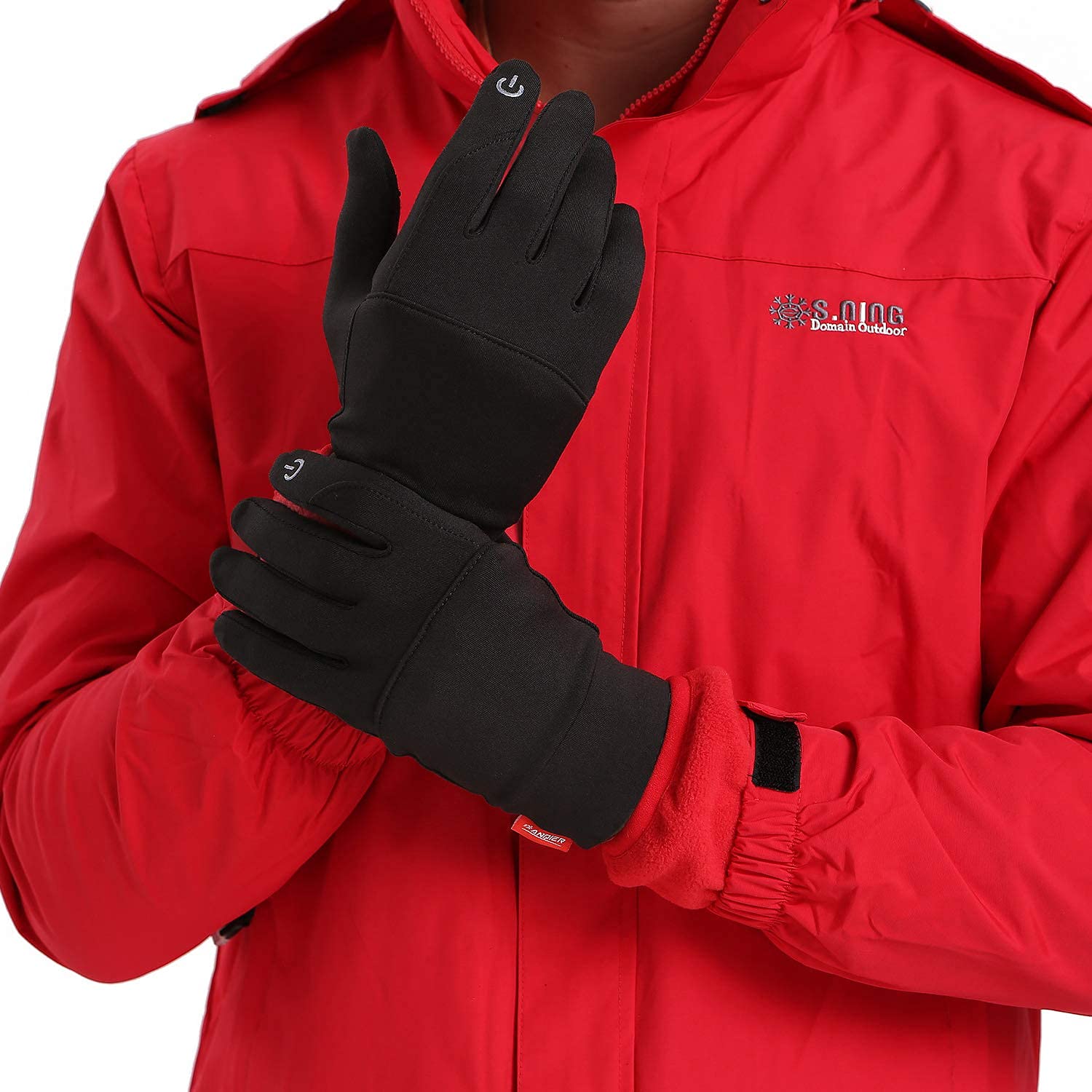Lapulas Fahrradhandschuhe Touchscreen Handschuhe Herren Damen Winddichte Laufhandschuhe rutschfest Sporthandschuhe Warm Winterhandschuhe für Joggen Laufen Radfahren usw