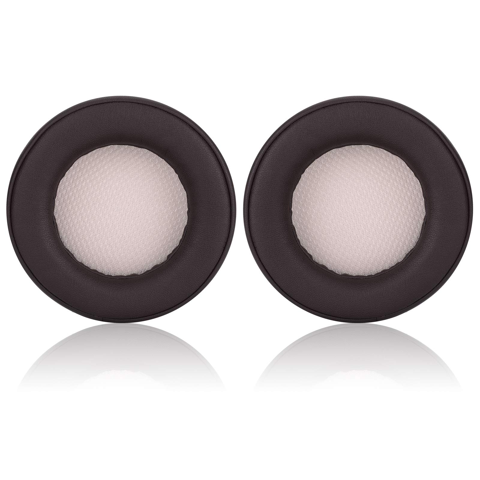 JecobbReplacement Ear Pads Cushion Cover with Protein Leather & Memory Foam for Corsair Virtuoso RGB Wireless SE Gaming Headset ONLY – Round (Brown)