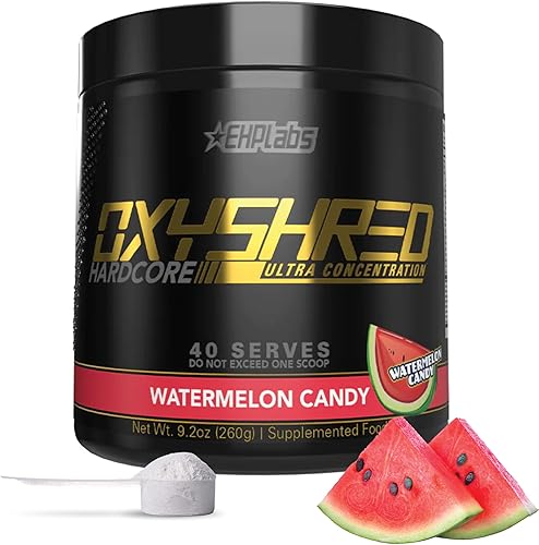 Miniatura 10 de EHPlabs OxyShred Hardcore Termogénico Pre Entrenamiento Suplemento de Trituración - Promueve la trituración, refuerzo de energía, preentrenamiento,