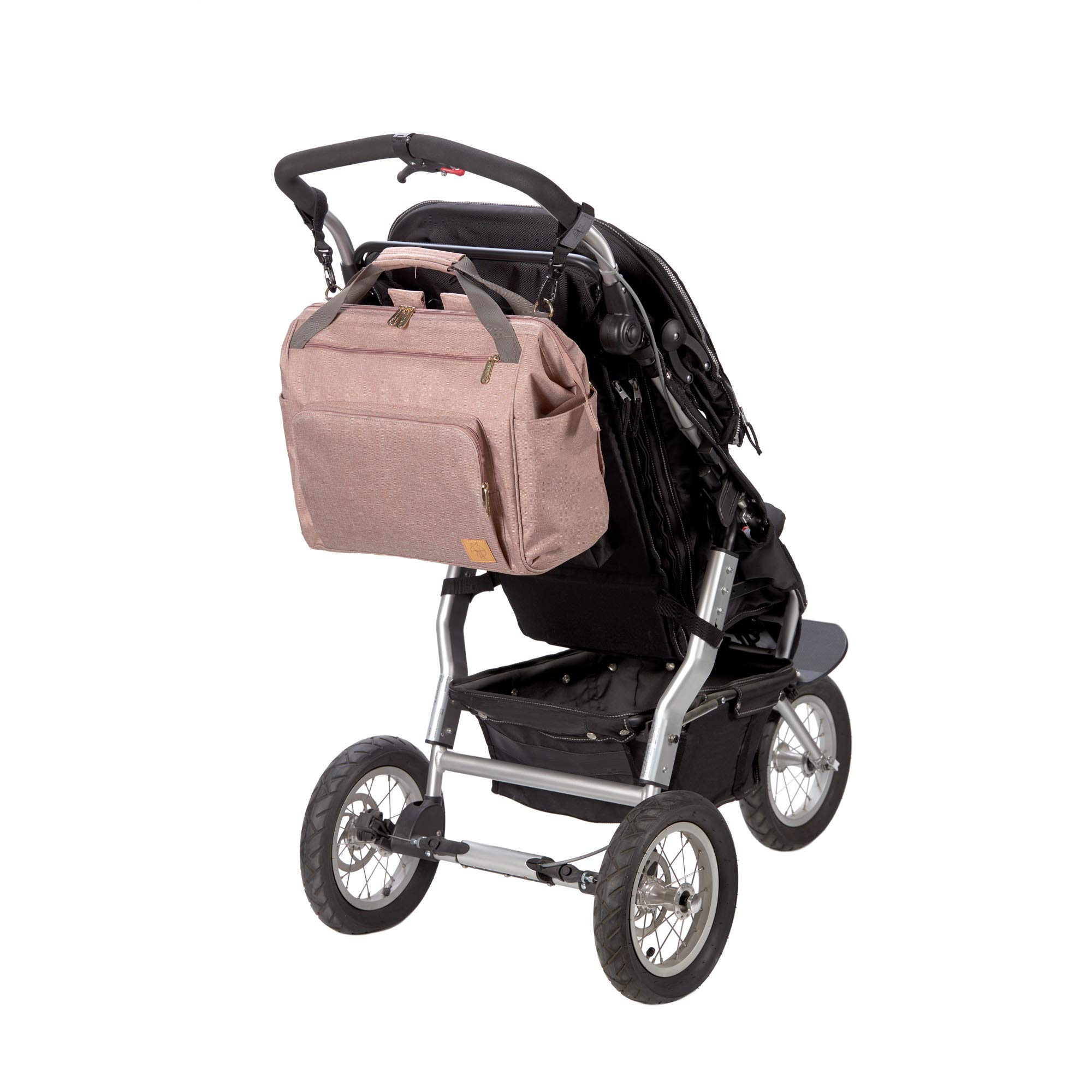 Lassig Goldie Twin Diaper Bag Xl Travel Backpack Multi Functional