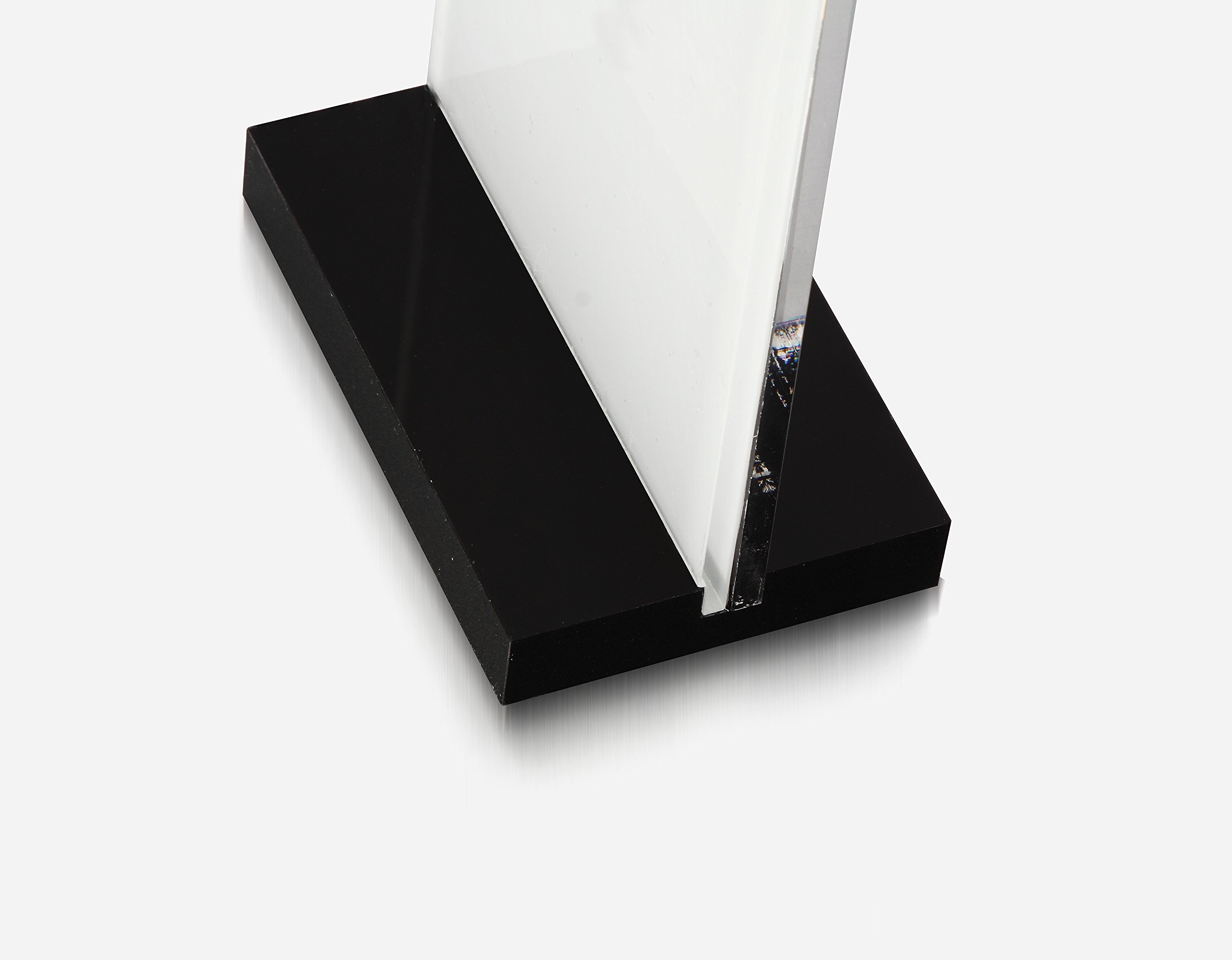 10 Stück Tisch-Aufsteller aus Acryl (PMMA) inkl. Acrylsockel in schwarz Display Tischaufsteller T-Form Tischnamensschild Werbeschild Preisschild (148x105 mm (A6))