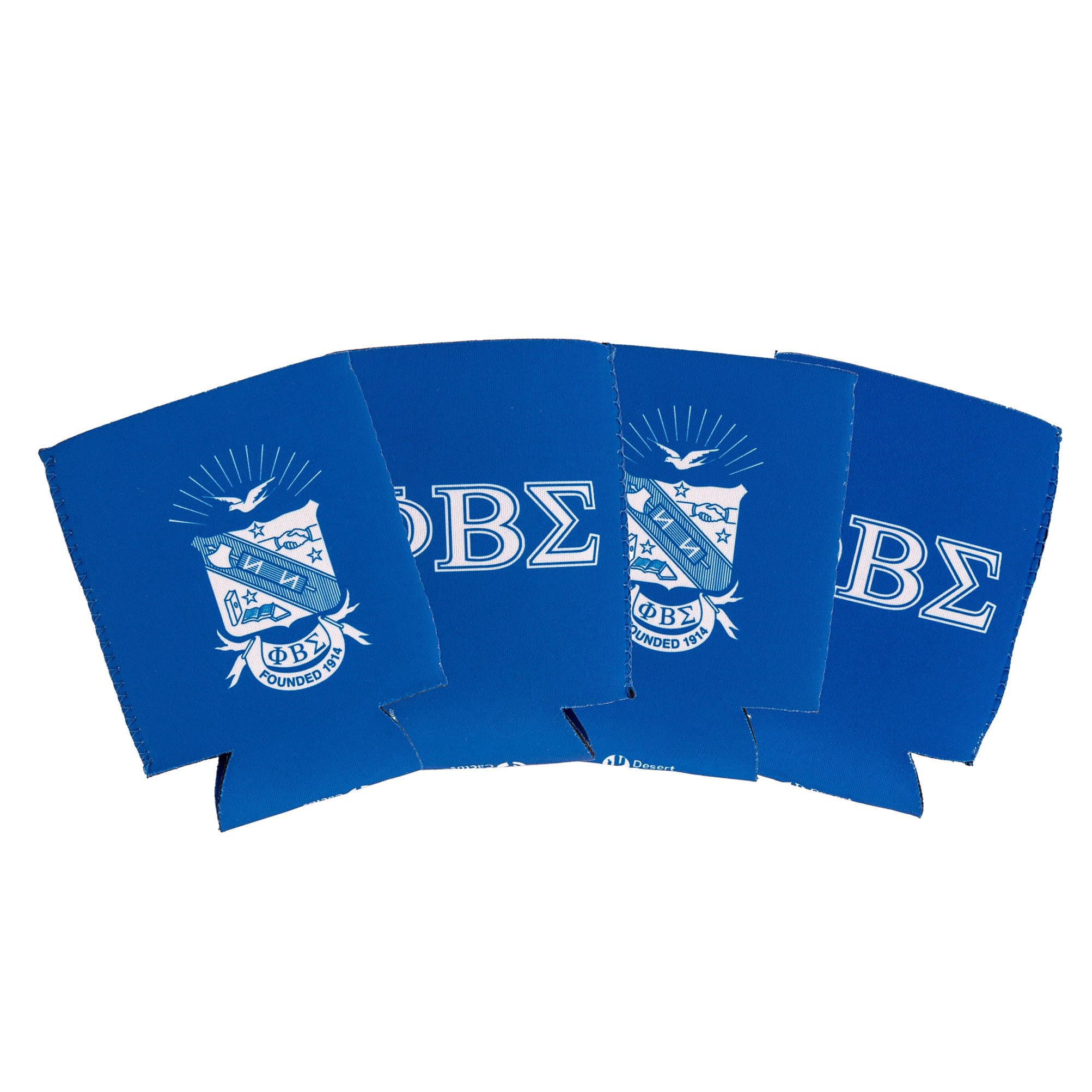 Phi Beta Sigma Can Insulator Beverage Cooler PBC GOMAB Divine 9 Foam Beverage Holder (4)