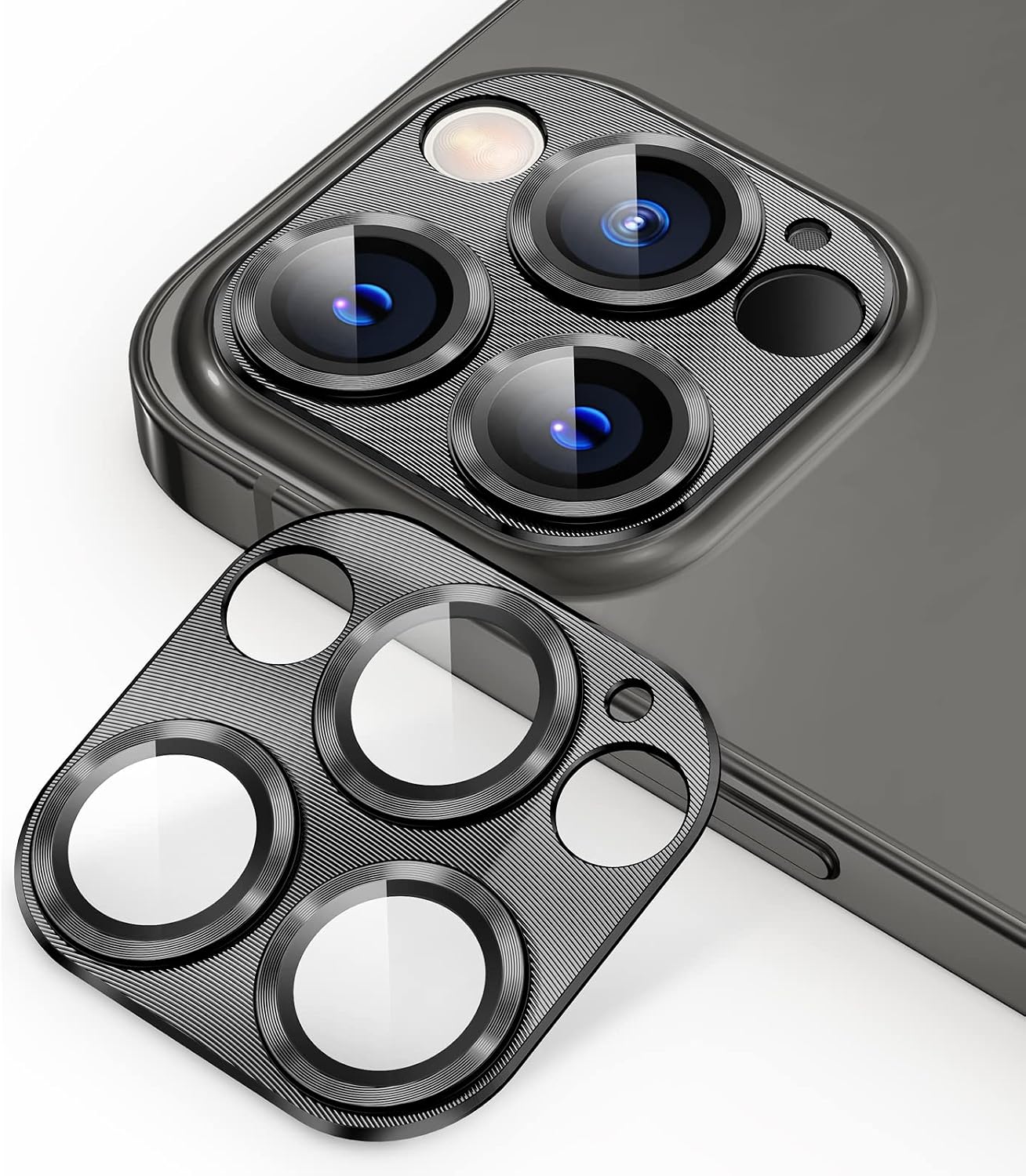Goton Camera Lens Protector for iPhone 13 Pro Max 6.7 iPhone 13 Pro 6.1 - Tempered Glass Matal Protective Film Full Cover Accessories for Women, for iPhone 13 Pro Max/Pro 2021
