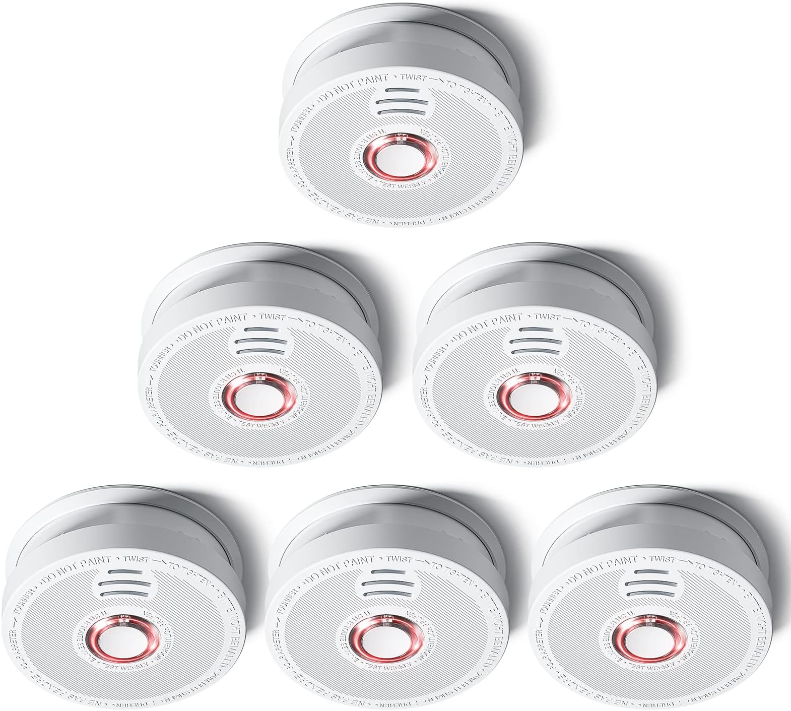 First Alert FG200B Family Gard Basics Smoke Alarm 6Pack Battery