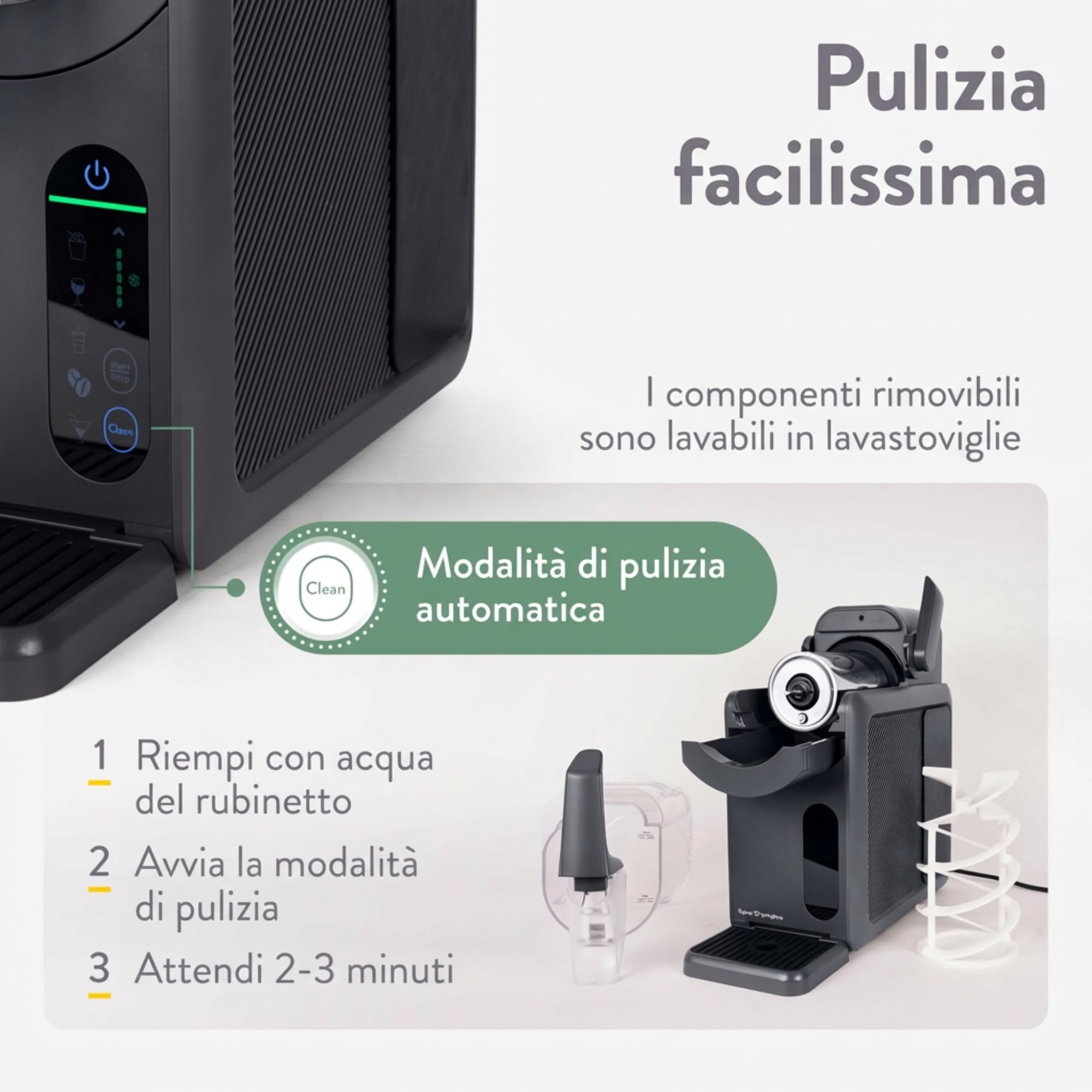 Springlane - Macchina per slush da 2 litri, con ricettario, macchina per slushie, cocktail, frappé, frappé, frappè, frappé o slush, consistenza regolabile e autopulente – antracite