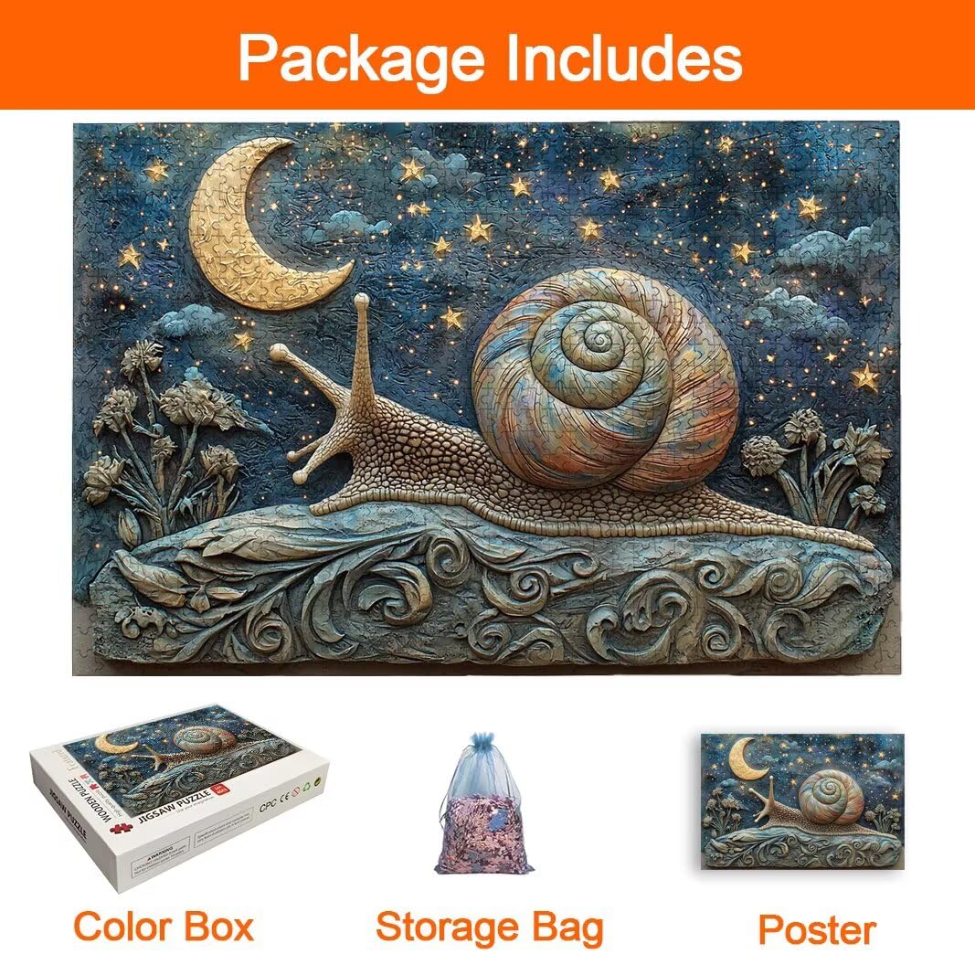 Puzzle 2000 Pezzi, Puzzle Lumache, Misura: 100x71cm, Regalo Donna -8801