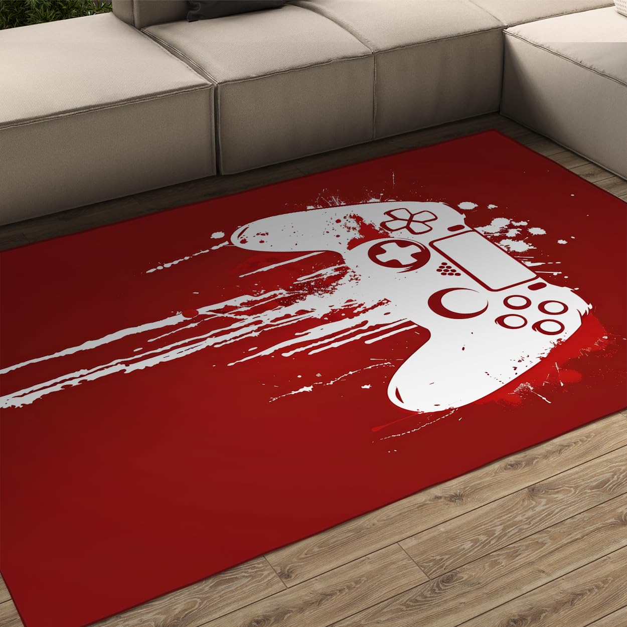 Tapis salon 200x300cm au style graffiti moderne pour une salle de jeux ado