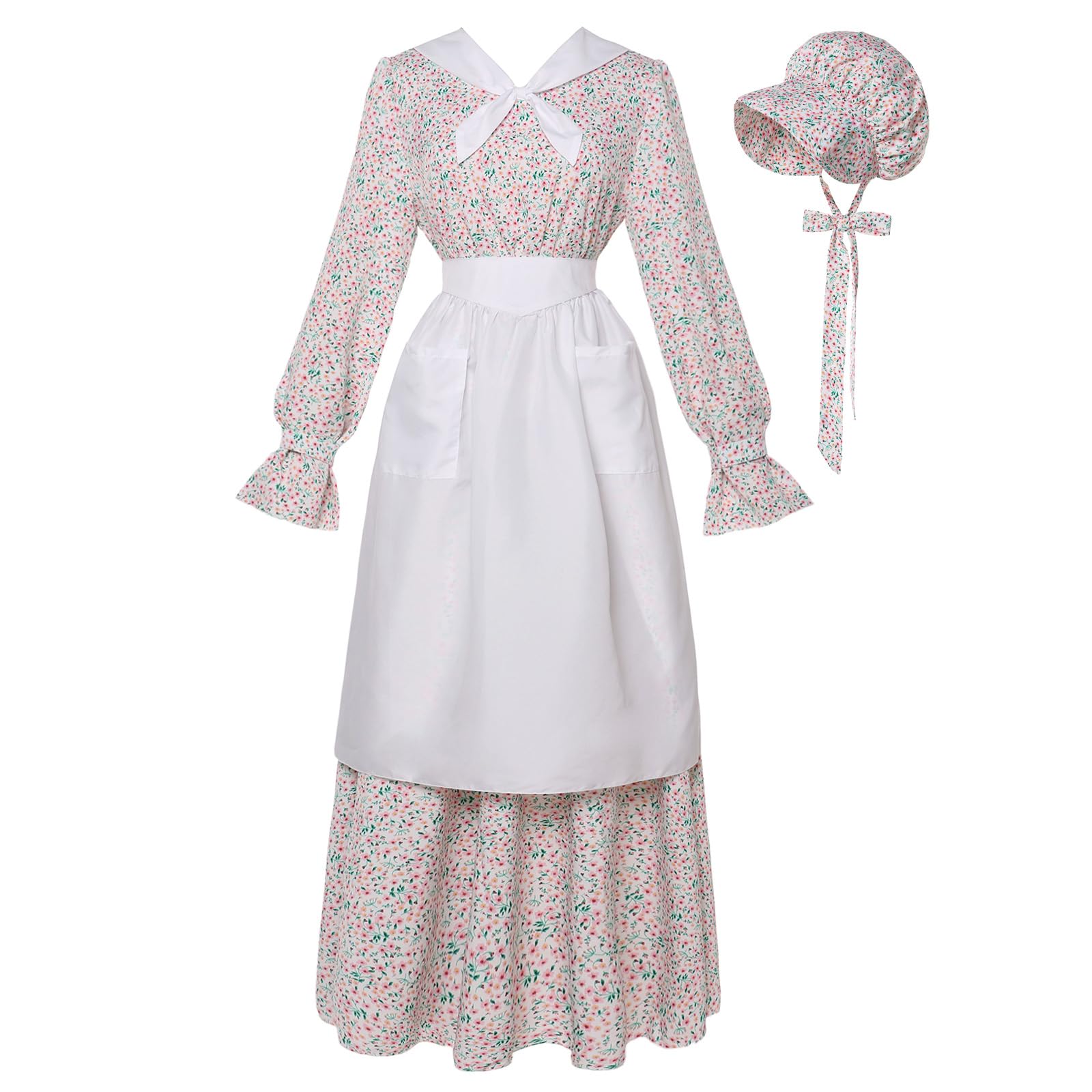 Vibsion Women Pioneer Colonial Dress