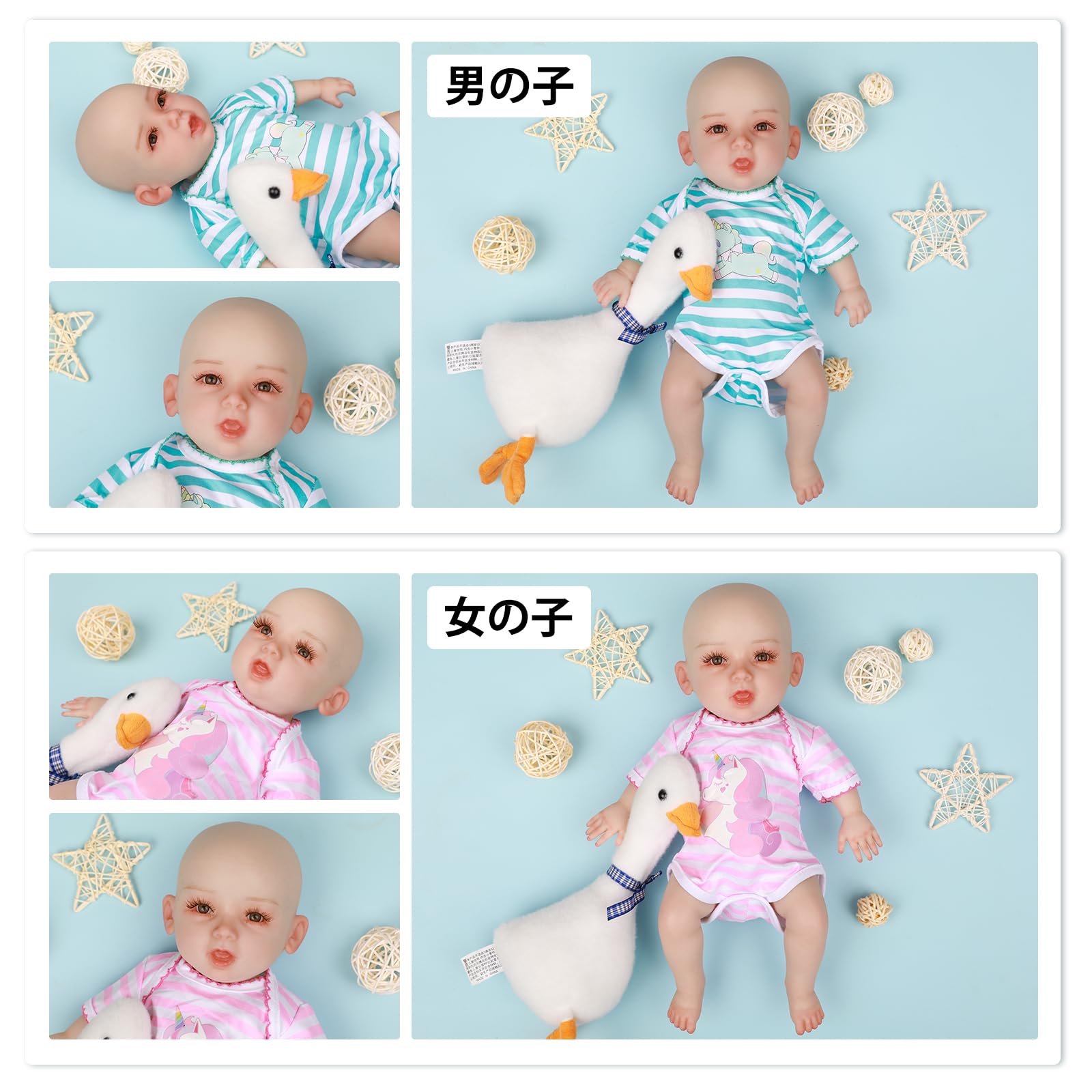 Amazon | MOTLEYBEAN リボーンドール リアル 赤ちゃん人形 新生児 36cm 