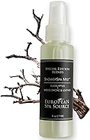 European Spa Source Eucalyptus Wood Smoke Leather Shower Mist - Aromatherapy Spray for Home Spa, Sinus Relief, Tension Relief 4oz