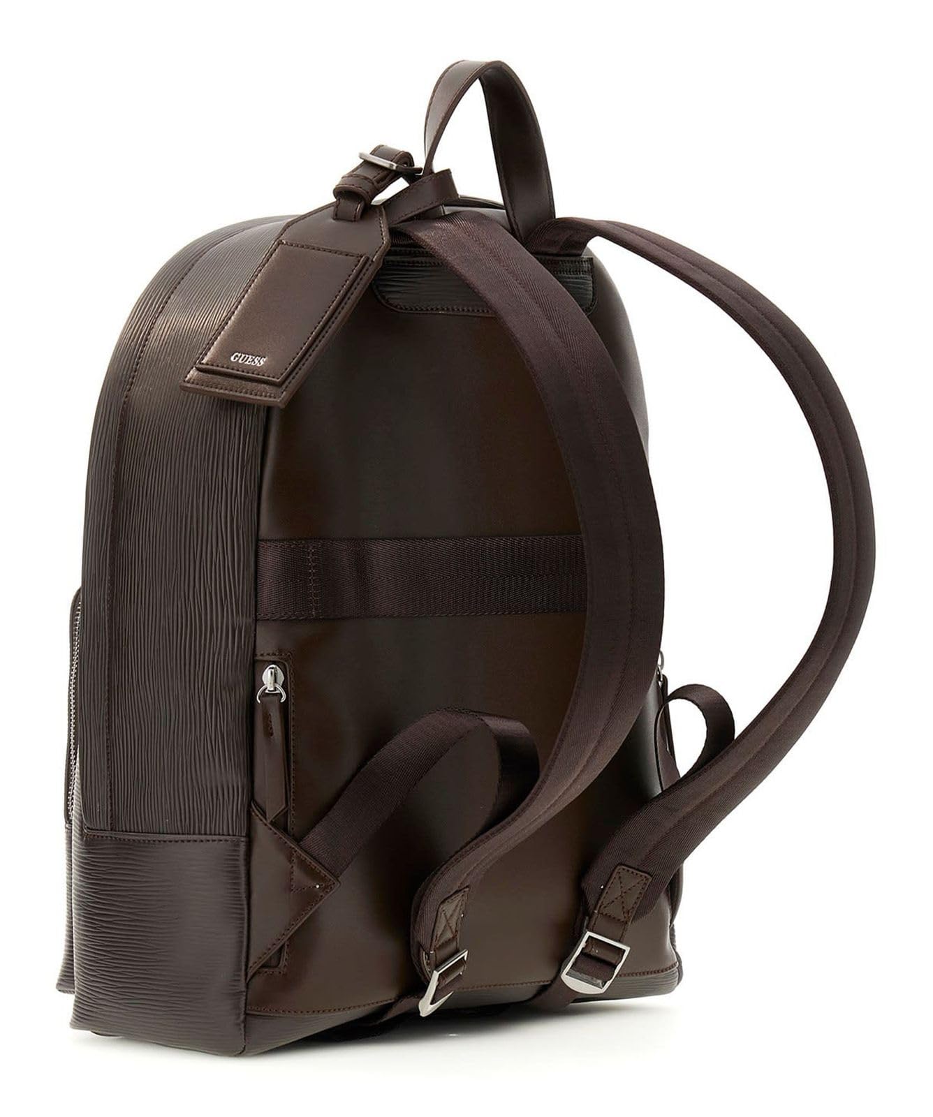 GUESS mochila de ocio con compartimento para portátil Milano Backpack Dark Brown marrón oscuro