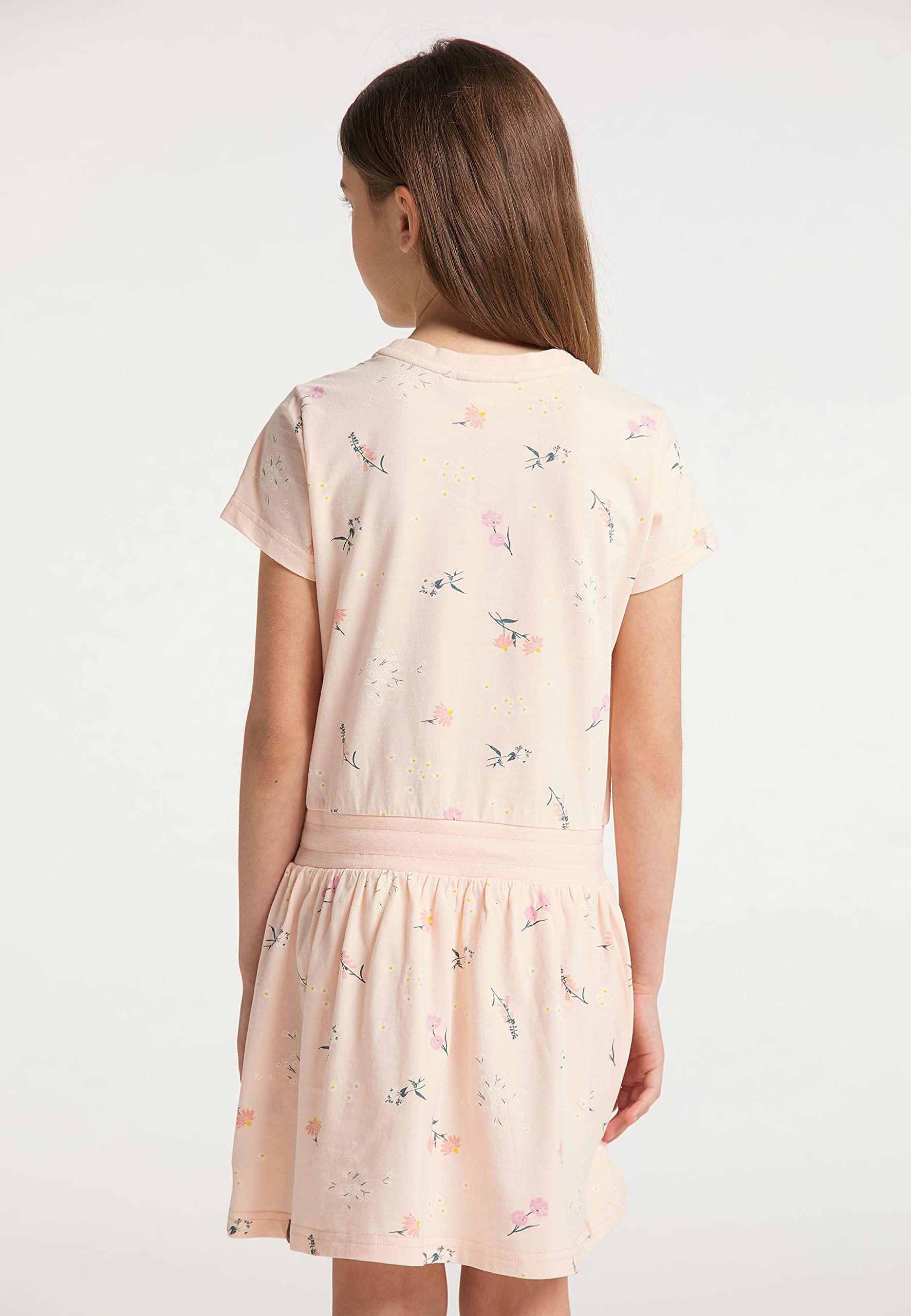 Ragwear Mädchen Kleid MAGY Flowers Kurzarm mit Blumen Print in sommerlichen Farben