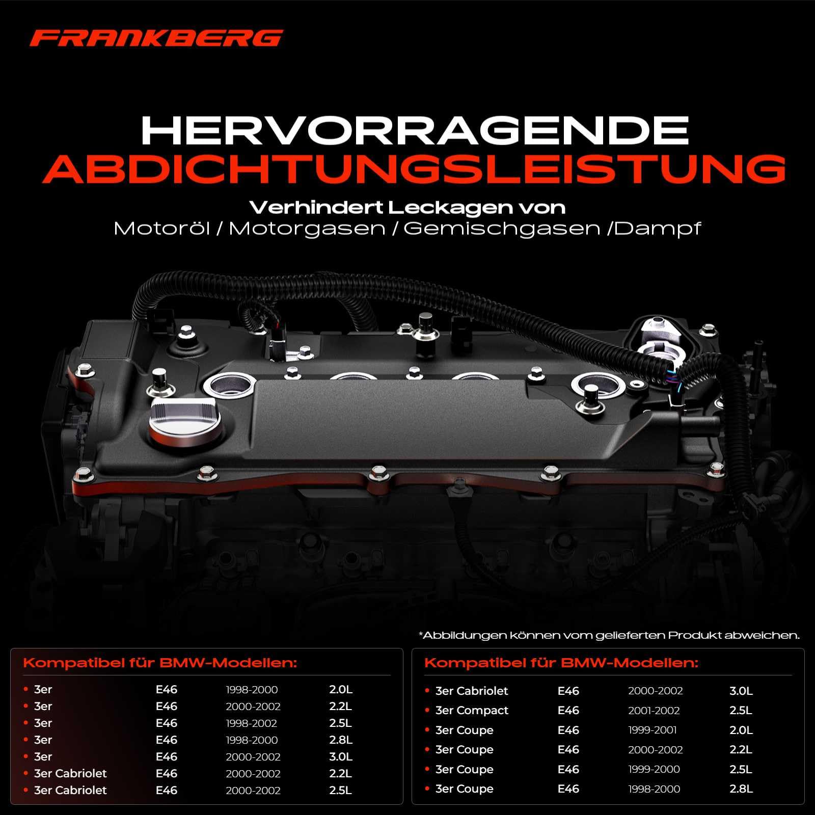 Ventildeckel Zylinderkopfhaube für E46 320i 323i 325i 328i 330i E39 520i 523i 528i 1998-2002 11121432928