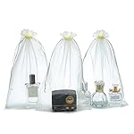 LOOKSGO 25 pcs 8x12 Inches Drawstring Organza Bags Wedding Party Favor Gift Candy Toys Makeup Pouches Gift Bag