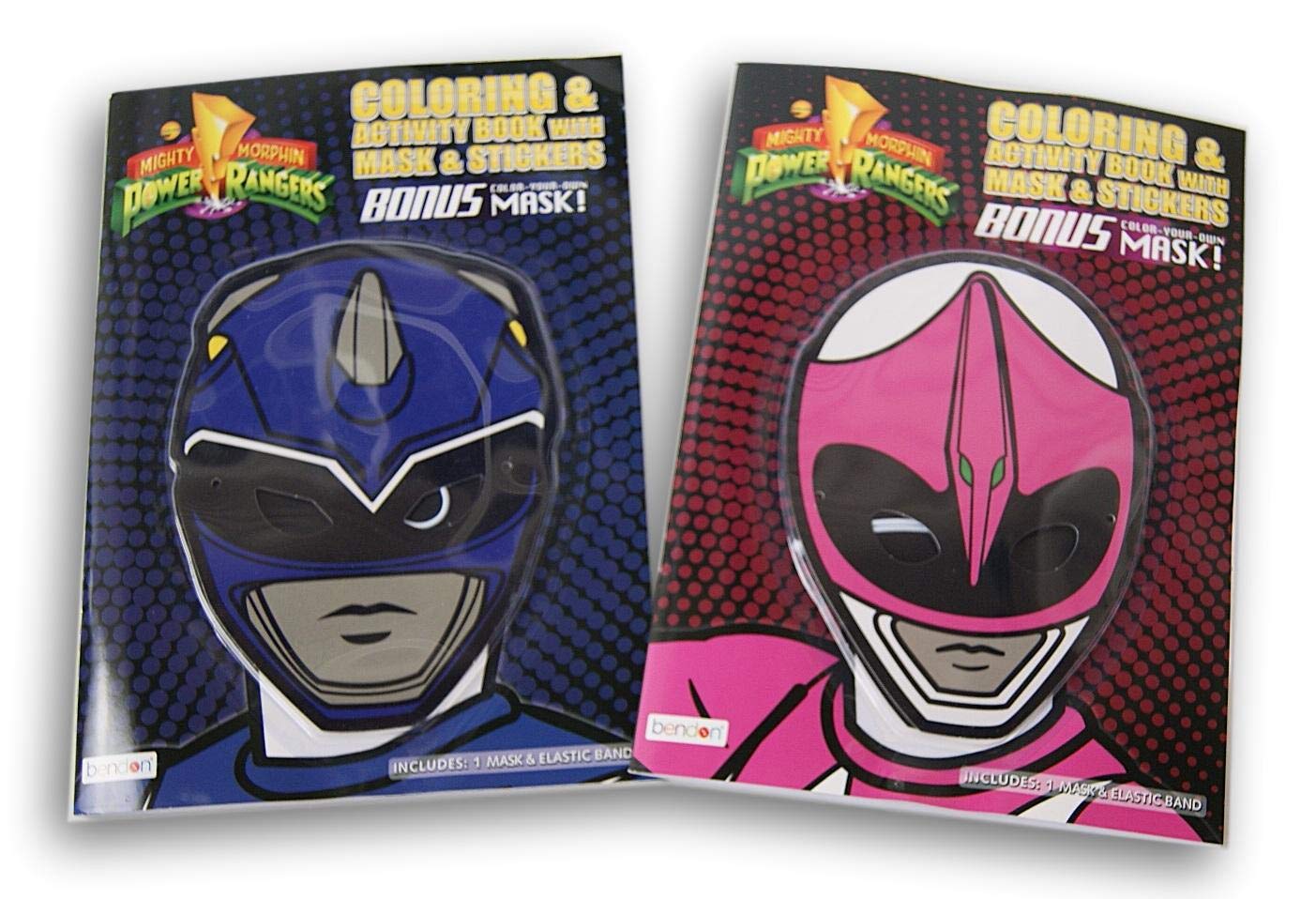 Buy Power Rangers Blue Ranger and Pink Ranger s with Coloring Books and ...