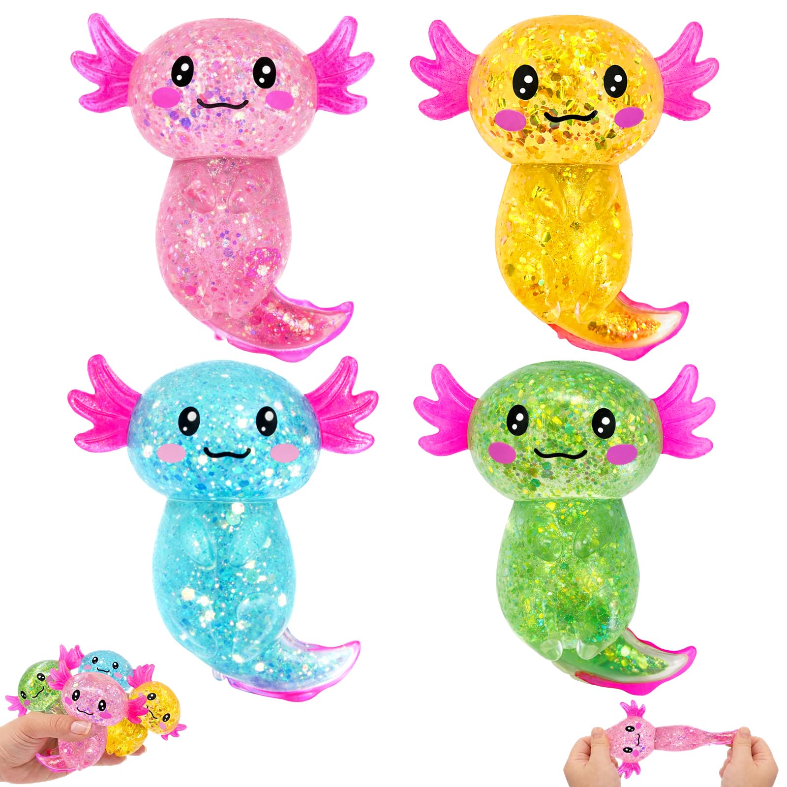 Salamander Squishy Fidget Toys Fidgets Squishy Small Fidget Toys For Calming Anxiety And Improving Focus for Classrooms Or Desk Play for teen Party, Birthday Gift