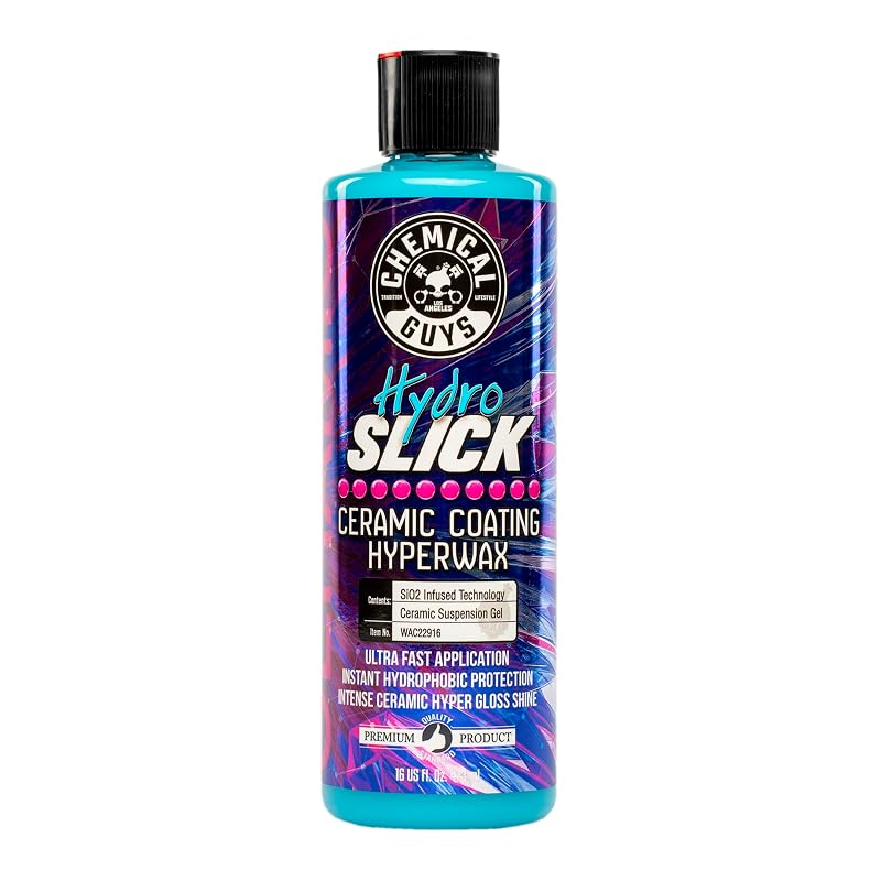 Cera cerâmica automotiva Chemical Guys HydroSlick HyperWax com tecnologia SiO₂ WAC22916SW, frasco de 473 mL