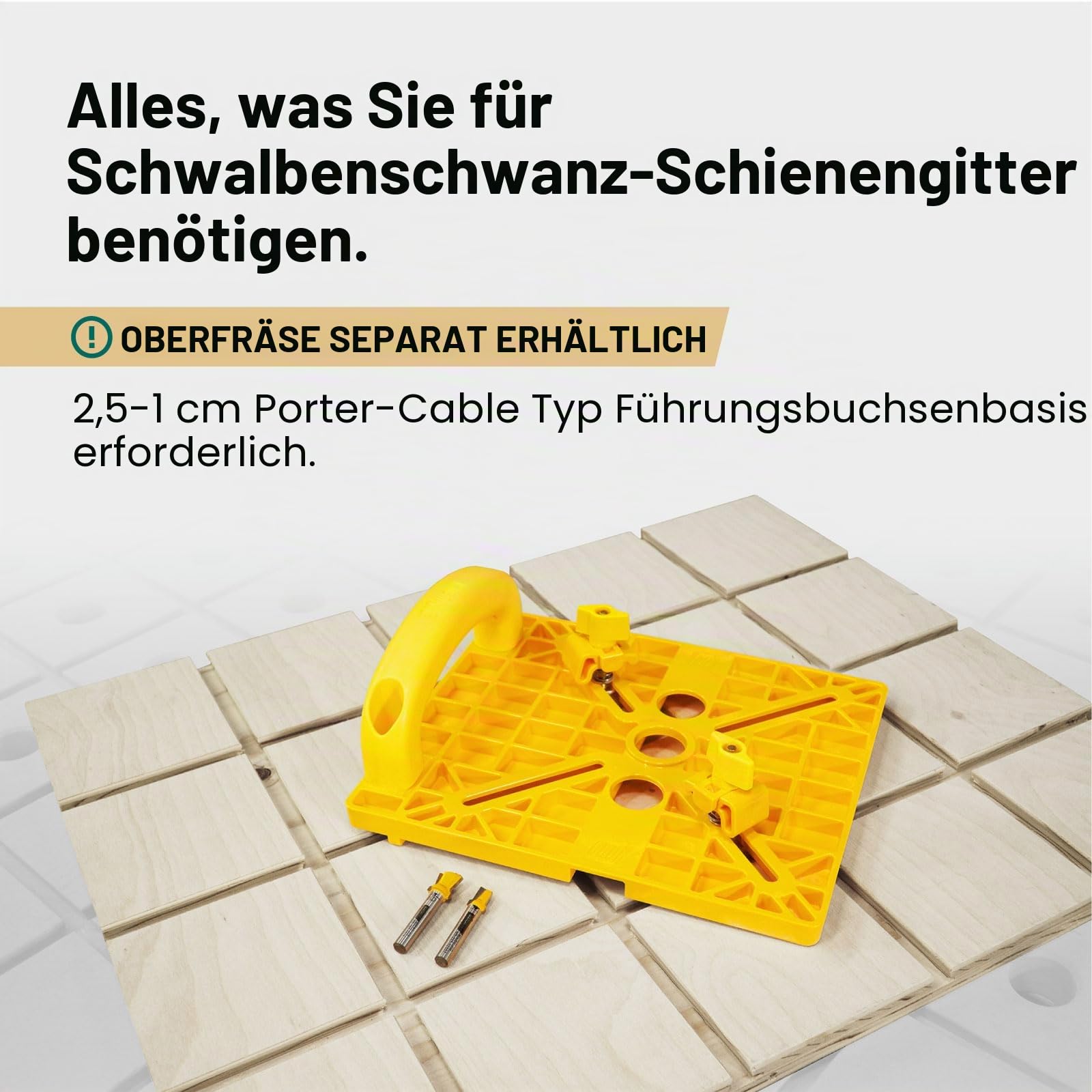 MICROJIG MatchFit Grid Routing Guide - Präzisionswerkzeug für Schwalbenschwanz-Klemmschienen, einfache Einrichtung, selbstindexierendes Design, kompatibel mit Oberfräsen | Komplett-Set für 1/4