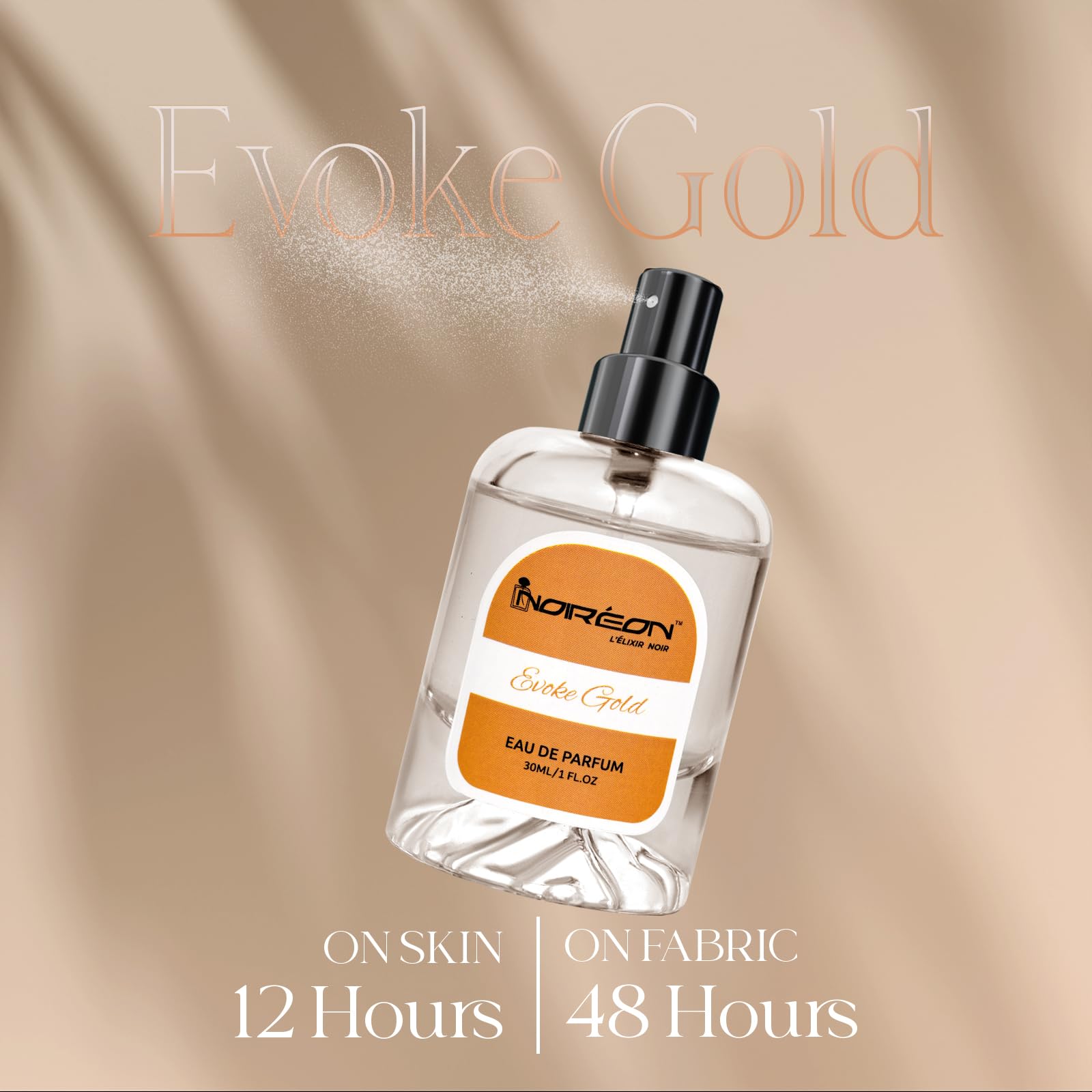 NOIREON Evoke Gold Eau De Parfum – 30ml | Warm Spicy Floral Powdery Perfume for Men & Women 3