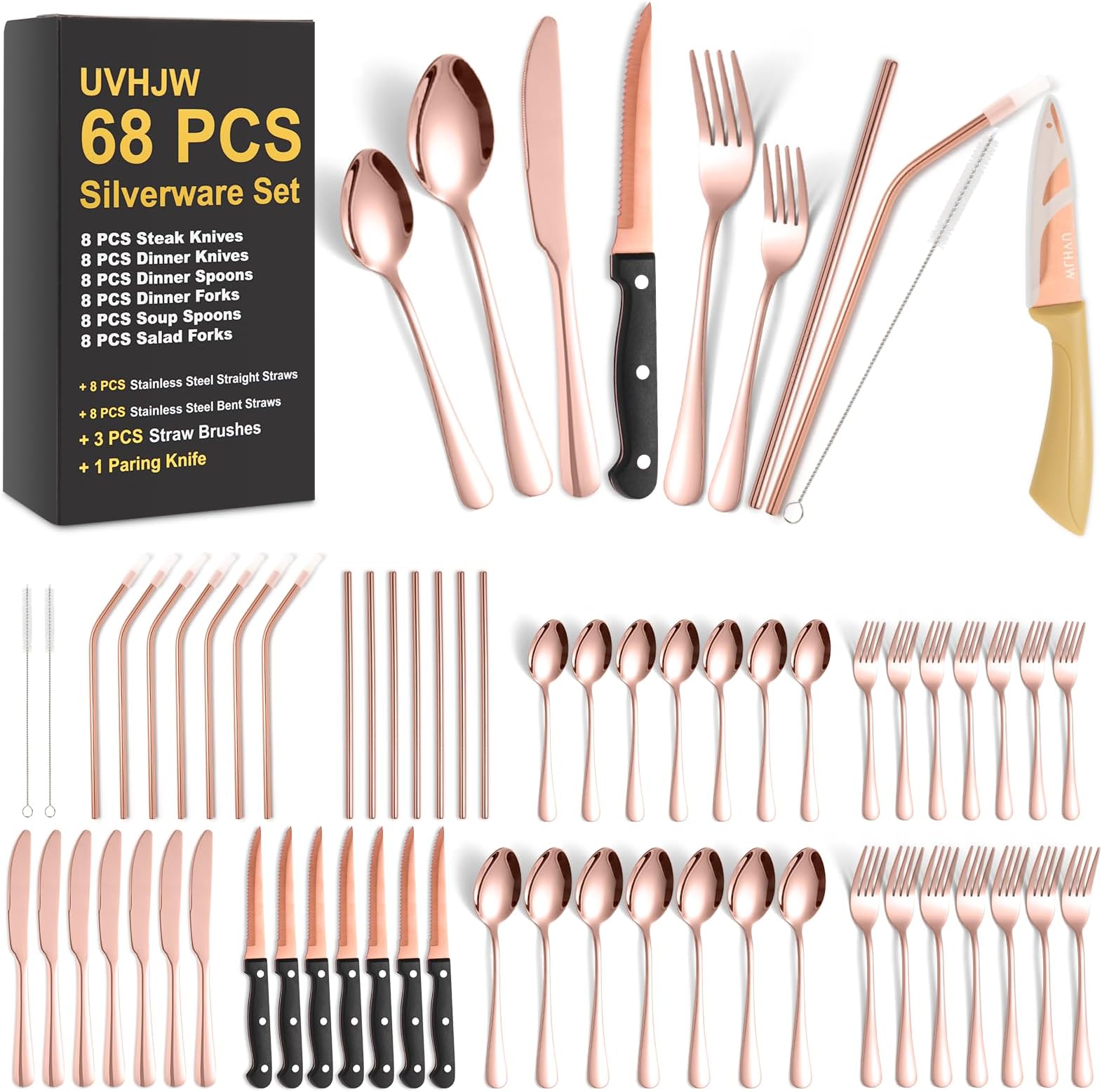 Utopia Kitchen 30 Piece Silverware Set Service for 6