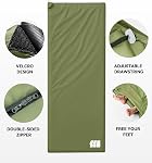 Warm Weather Sleeping Bags for Adults - Lightweight/Compact/Ultralight/Backpacking/Waterproof/Packable, Free Compression Sack - Best for Summer Camp, Hiking, Motorcycle, Easy to Carry, Small Space