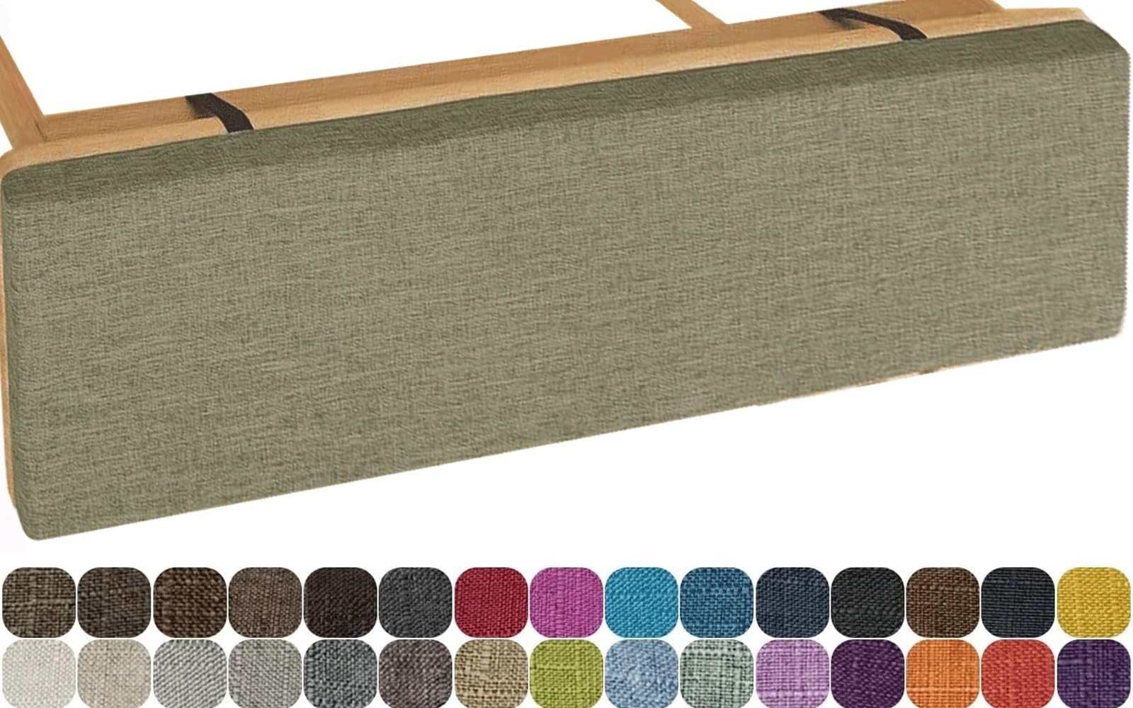 Versatile panca antiscivolo per uso interno ed esterno, 150 cm, 120 cm, 100 cm, 90 x 40 cm, 35 cm, 30 cm, cuscino perfetto per giardino, patio, sedie lunghe, altalene e portici (G2 160 x 30 cm)