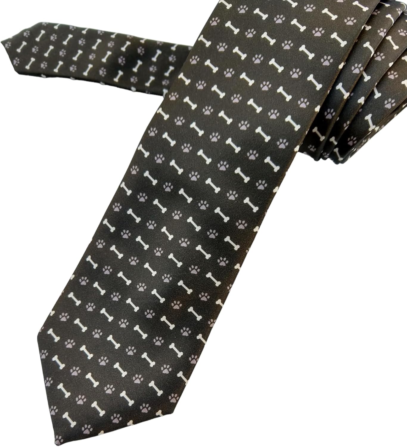 Maker V Dog Necktie - Veterinarian necktie - Veterinarian Gift - Dog Neck Tie - Paw Print Necktie - Dog Lover's gift