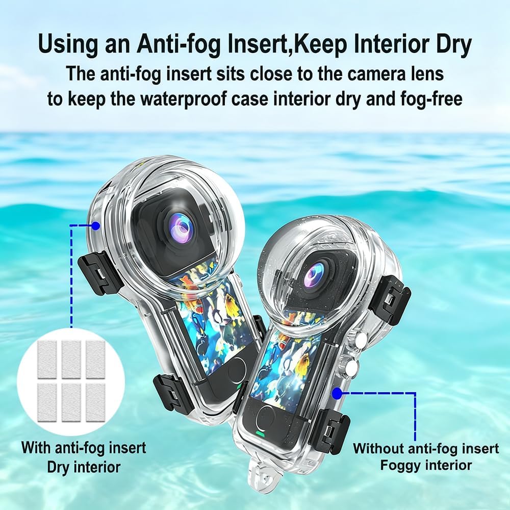 Invisible Dive Case for Insta360 X4 Air,50M/164FT Underwater Waterproof Diving Housing Protective Shell with Bracket for Insta 360 X4 Air Camera Accessories (Not Compatible with Insta360 X4)