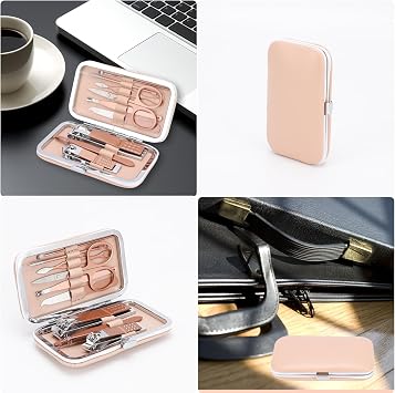 9 Pcs Manicure Pedicure Kit, Nail Clipper Personal Grooming Set, Care Gift