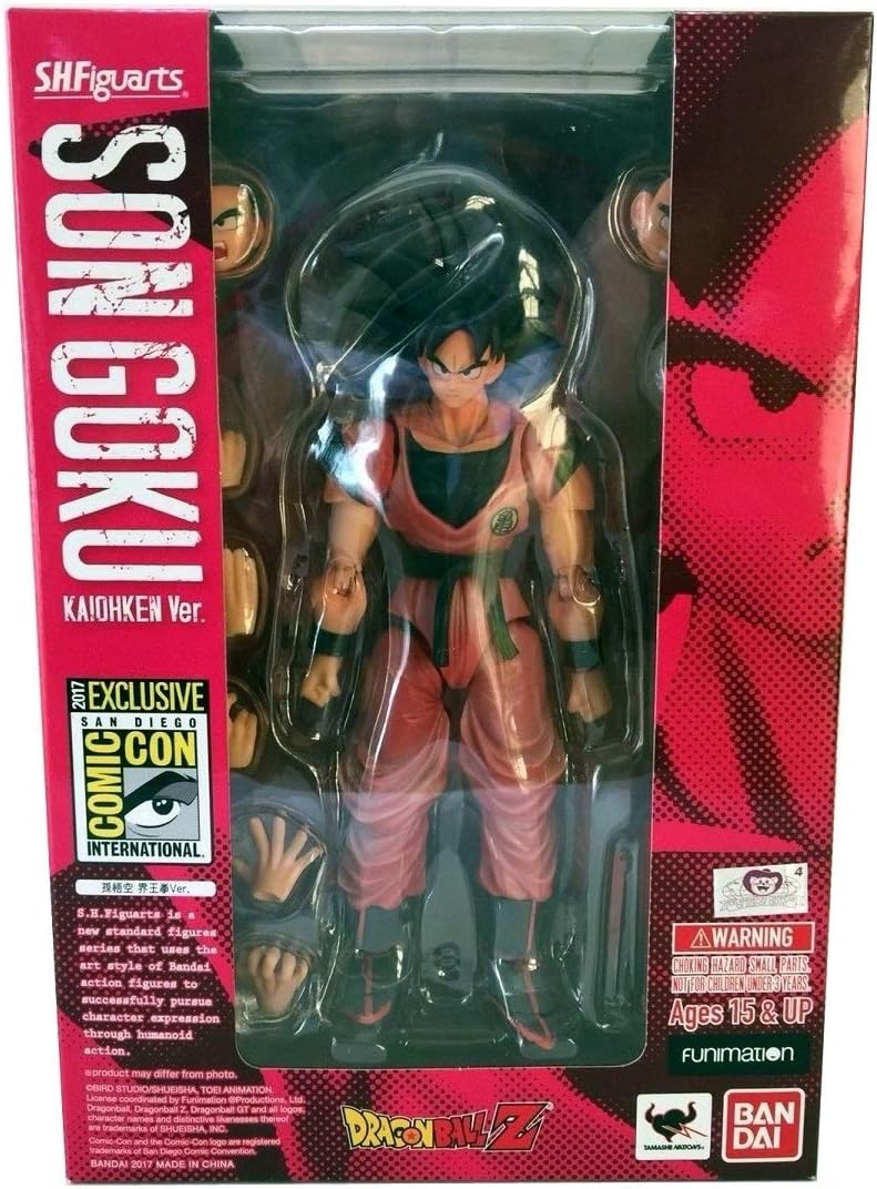Dragon Ball Z Bandai Tamashii Nations SDCC 2017 Exclusive S.H. Figuarts Goku Kaiohken Figure