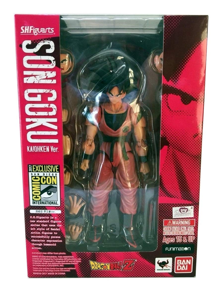 Dragon Ball Z Bandai Tamashii Nations SDCC 2017 Exclusive S.H. Figuarts Goku Kaiohken Figure