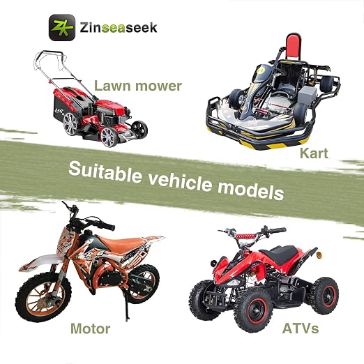 Arrancador de retroceso estándar de 98 mm compatible con motores de 43cc a 70cc para cortacésped, kart, pocket bike, mini moto, ATV y quad miniatura 6