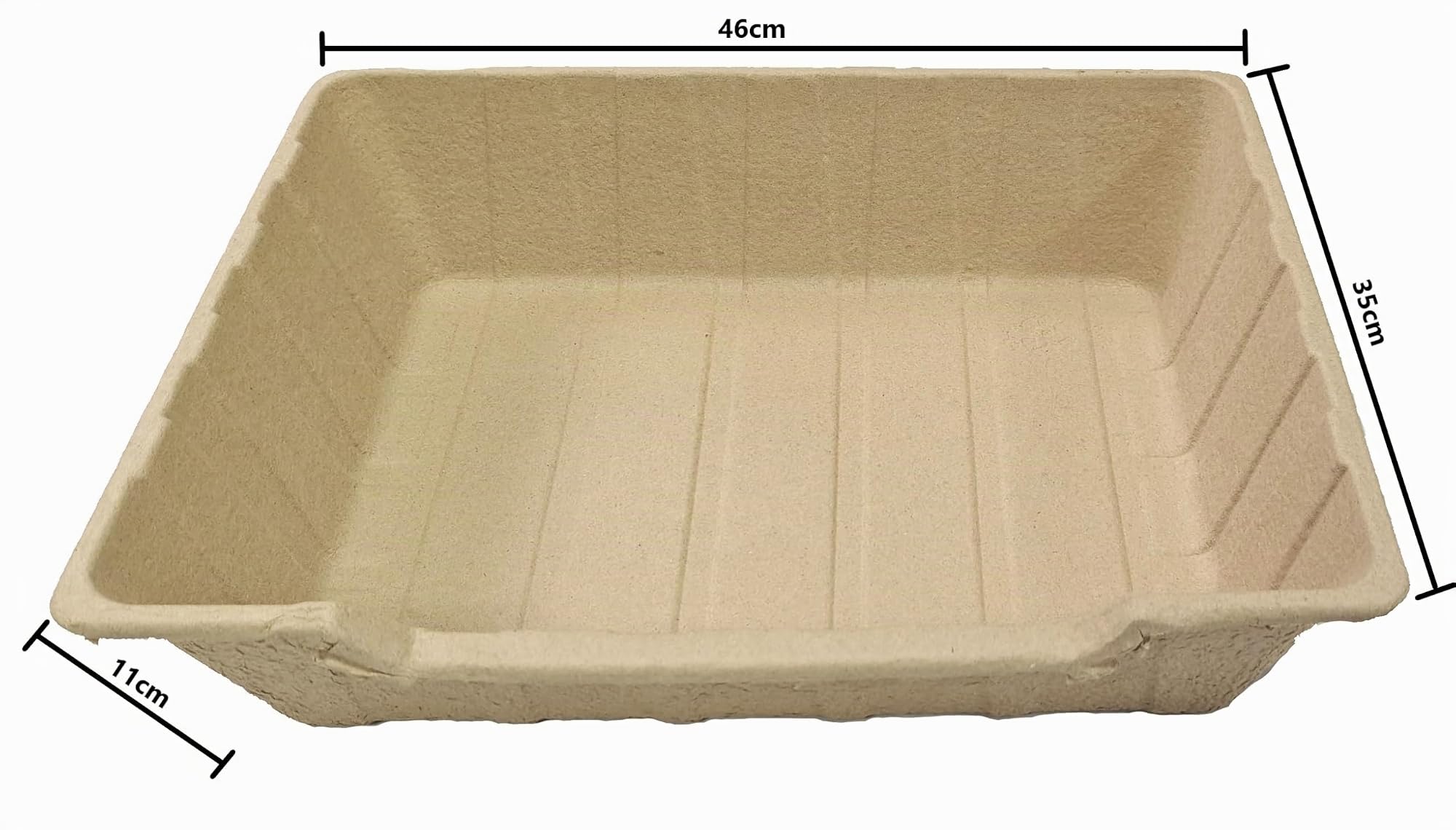 EcoPetBox - Bandeja de arena desechable para gatos, ecológica, a prueba de líquidos (paquete de 10)