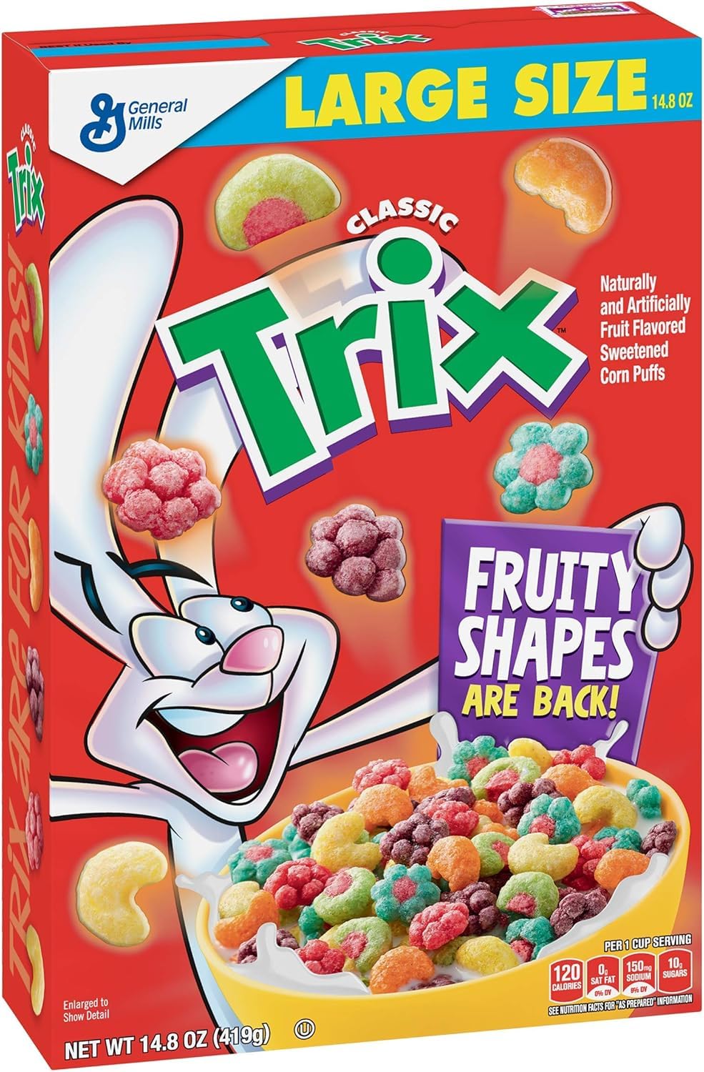 General Mills Trix Fruity Shapes Cereal, Fruit Flavoured Sweetened Corn Puffs 303 Gram (From USA) Get Flavourito Kunafa Chocolate 20g Absolutely Free From DECADENT FOODS-image-30