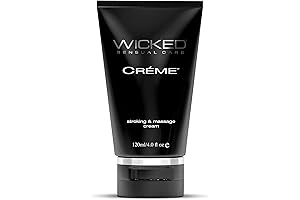 Sensual Care Wicked Crème Masturbation Cream for Men 4 Ounce, Black