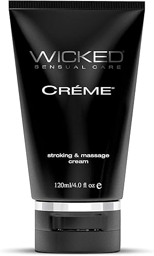 Wicked Sensual Care Wicked Crème - Crema de masturbación para hombres, 4 onzas, color negro