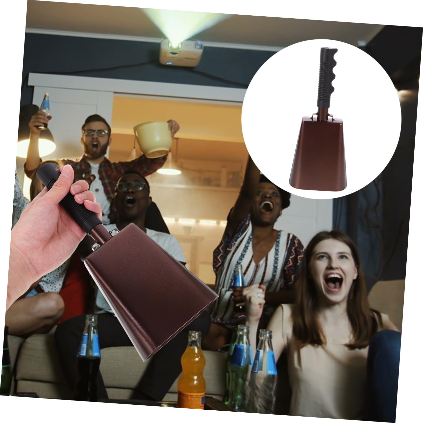 ifundom Cow Bells for Cattle Handle Metal -lost Bells for Sports Events Farm Use