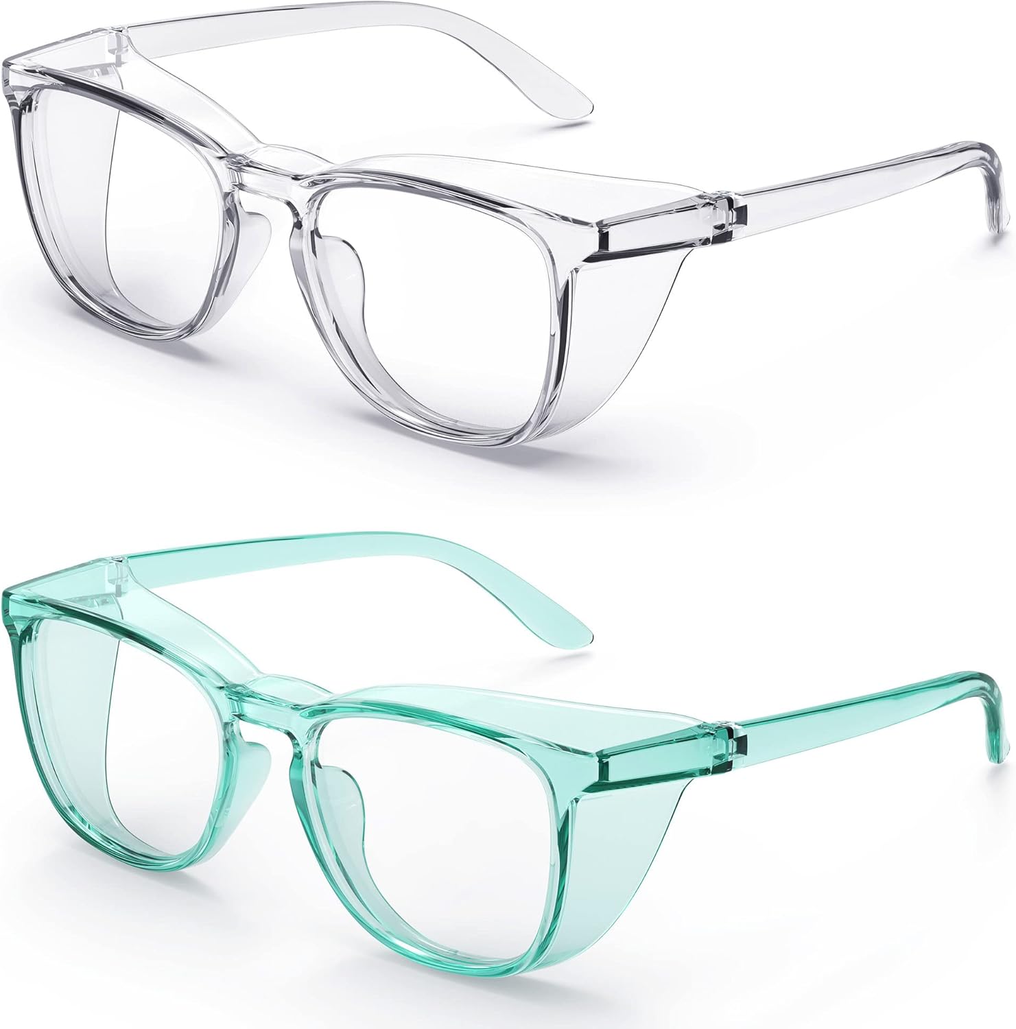 Stylish Safety Glasses, Clear Anti-Fog Anti-Scratch Protective Glasses For Men And Women
