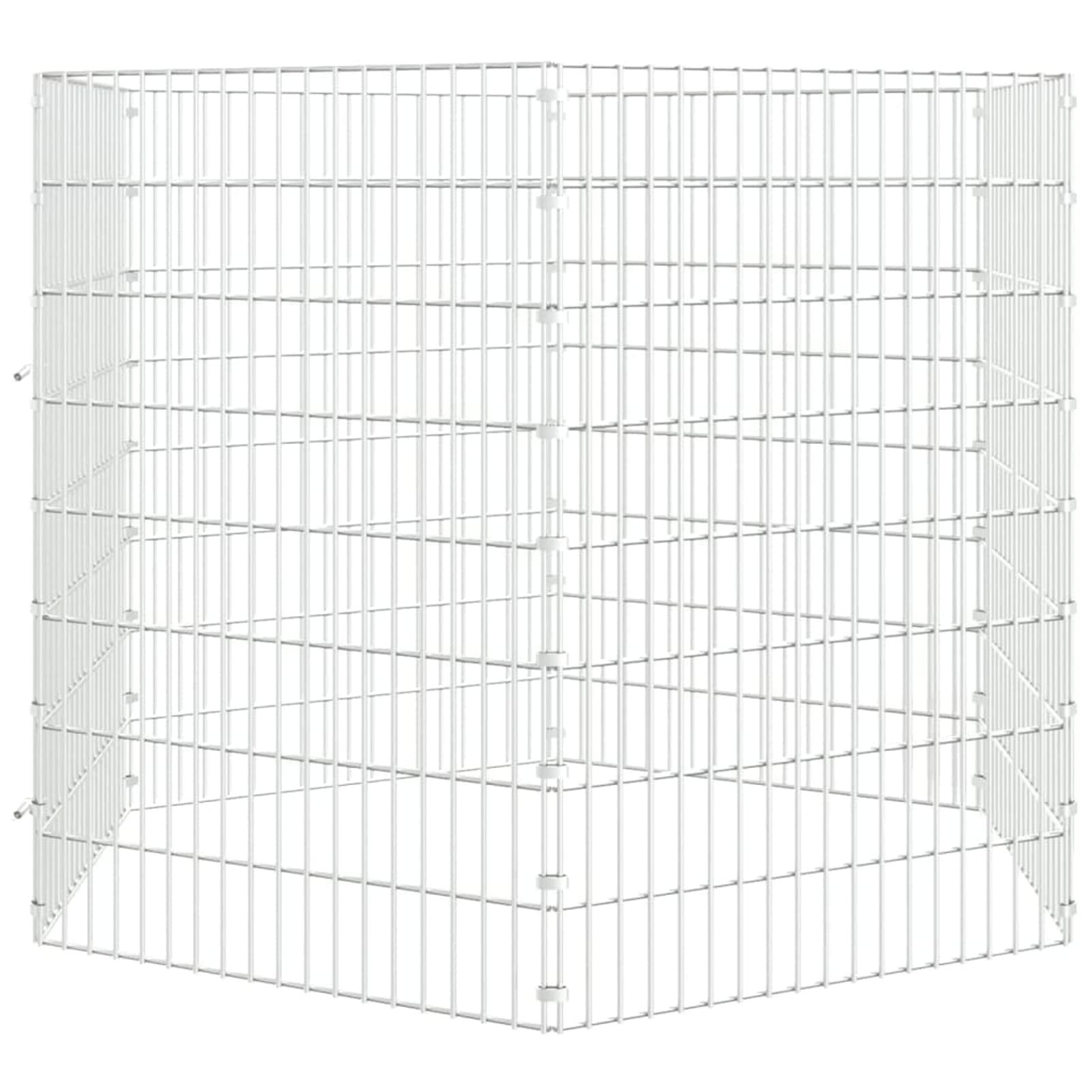 ShGaxin Jaula para Conejos 6 Paneles, Jaula Cobaya, Corralito para Perros, Vallas para Perros, Valla para Mascotas, Recinto para Conejos, Hierro galvanizado 54x80 cm