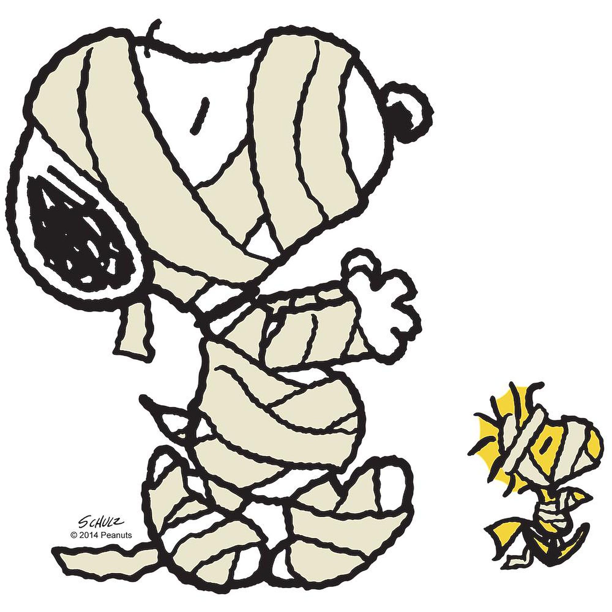 CafePress Mummy Snoopy & Woodstock Coffee Mug - 11 Oz Ceramic, USA Printed, Dishwasher & Microwave Safe