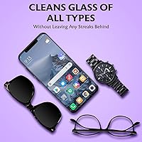 Vista 4 de Purity - Paño de limpieza de lentes de microfibra, lavable a máquina, paño de microfibra ultrafino sin pelusa, limpia lentes, pantallas, lentes