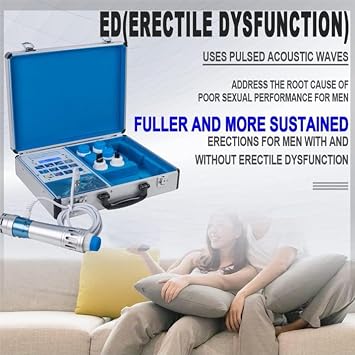 Shock Wave Therapy Device for ED Treatment, Electric External Machine with 12 Energy Settings for Home Use