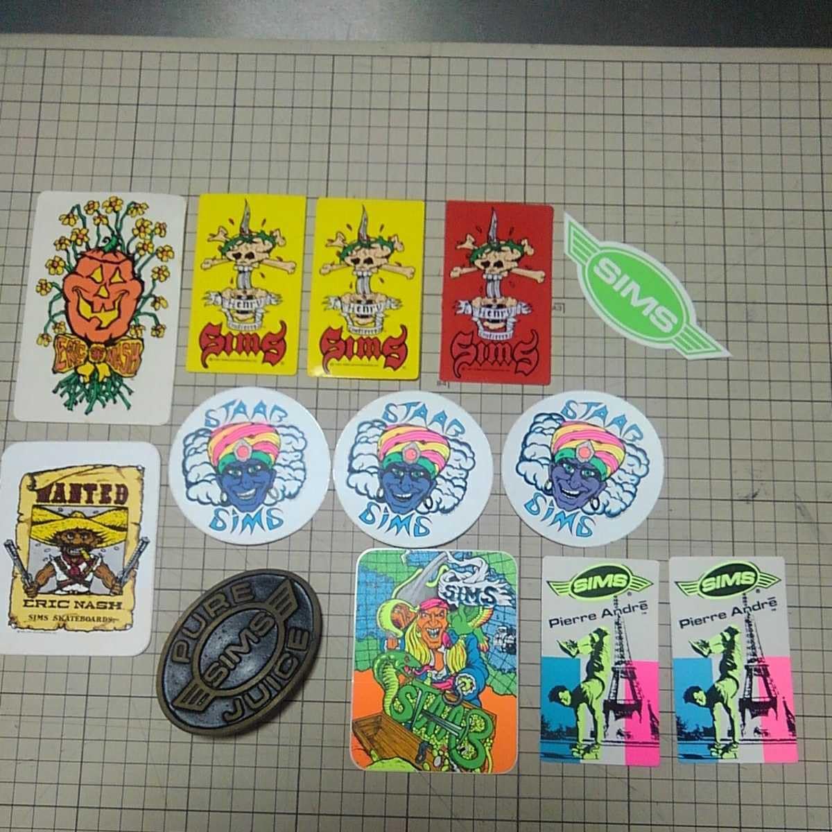 Amazon.co.jp: SIMS Vintage Sims Deck Wheel Sticker Decal Old 
