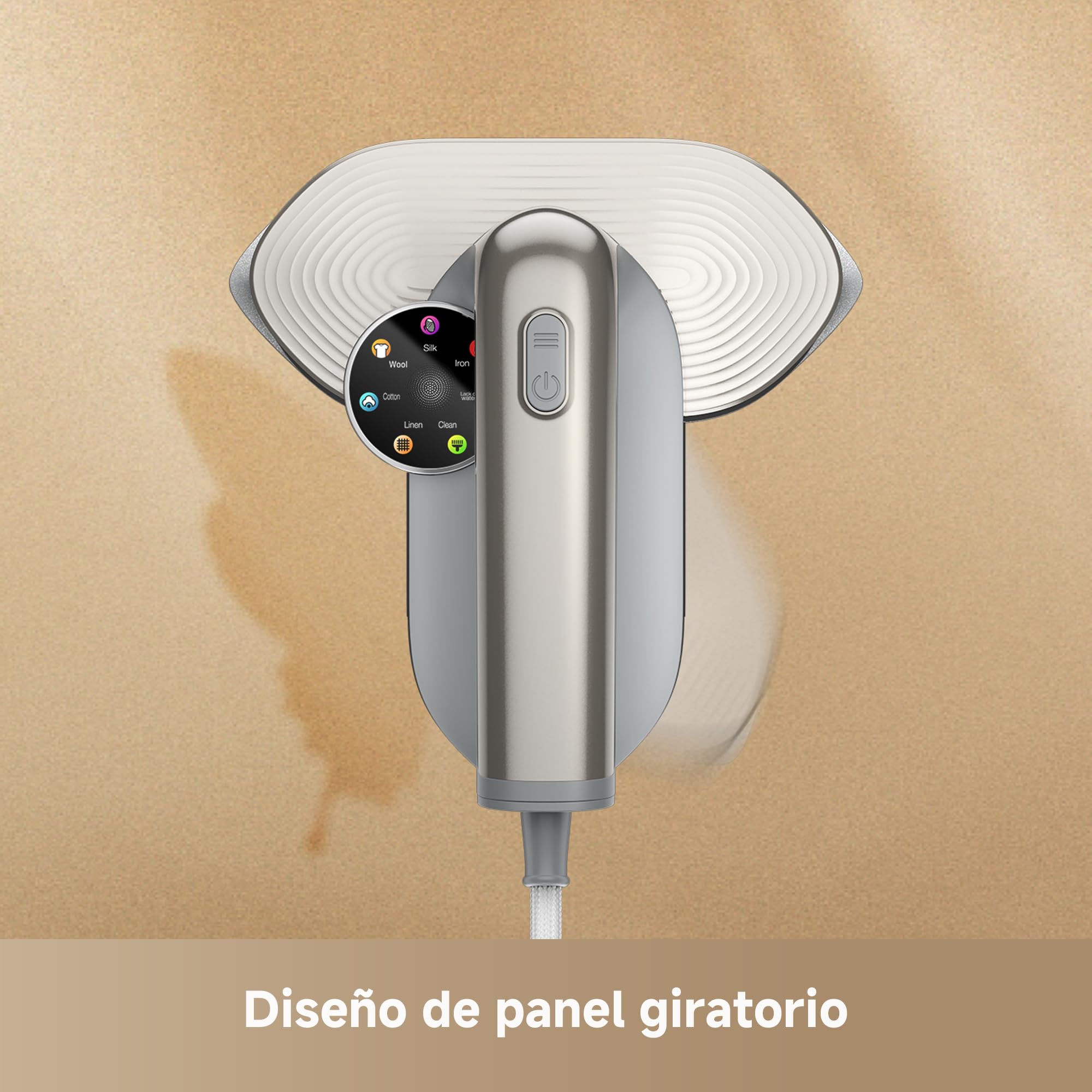 DREAME Rotafly Plancha vapor, panel 90°, 1200W, DWIP7GAEU | Planchado 2-en-1 (plano/colgado), Apagado al Soltar, Vapor Doble Núcleo, Cuidado Delicado